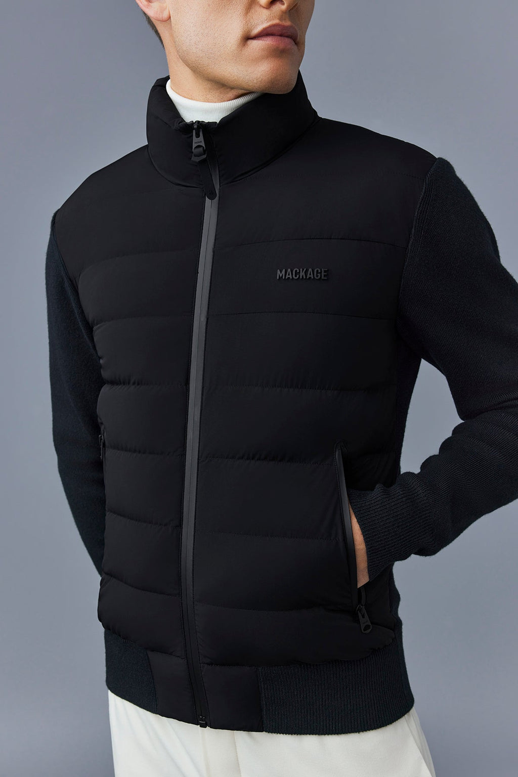 HANEY-CITY Hybrid light down jacket