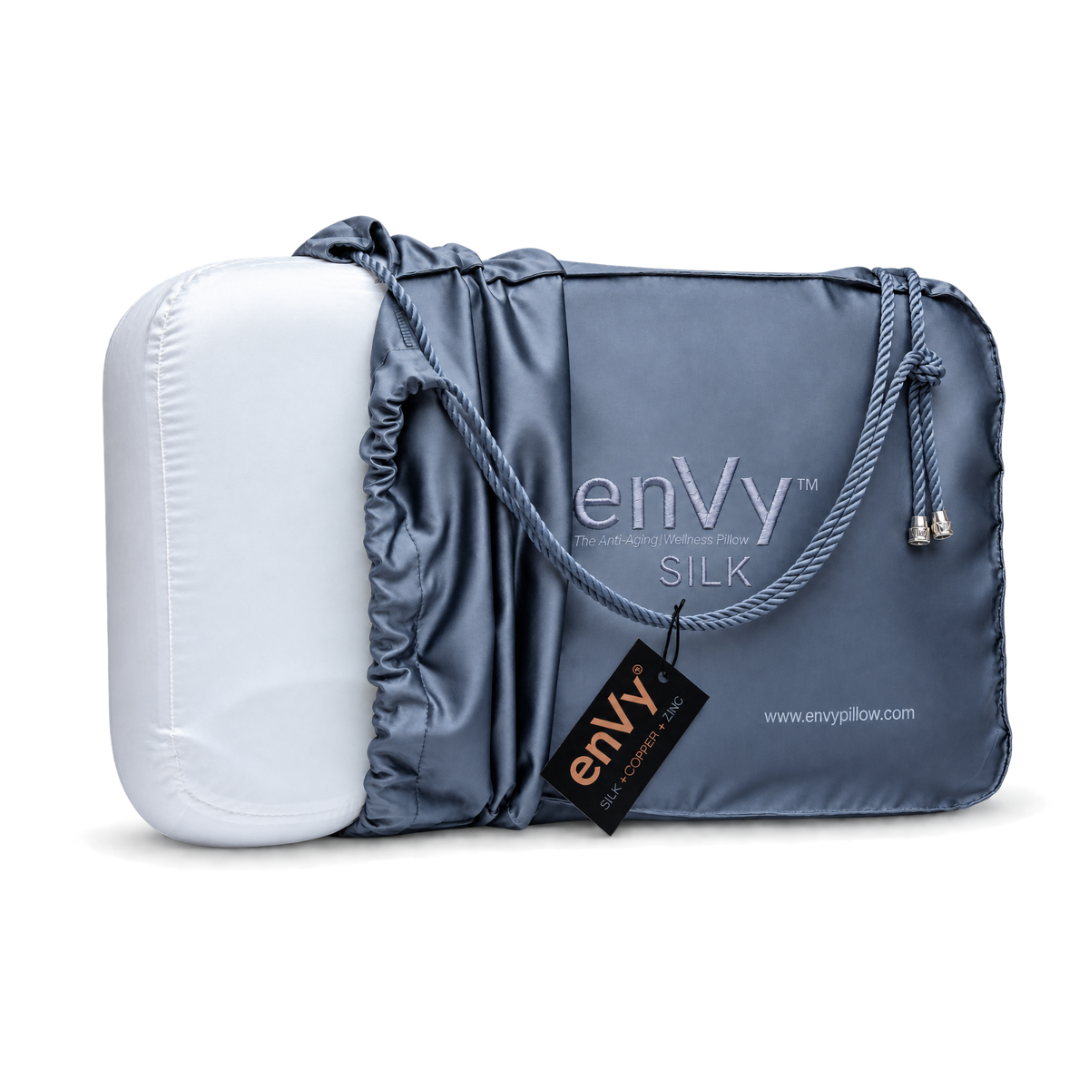 Oreiller ergonomique de soutien pour le cou et anti-rides | enVy® CUIVRE + Zinc