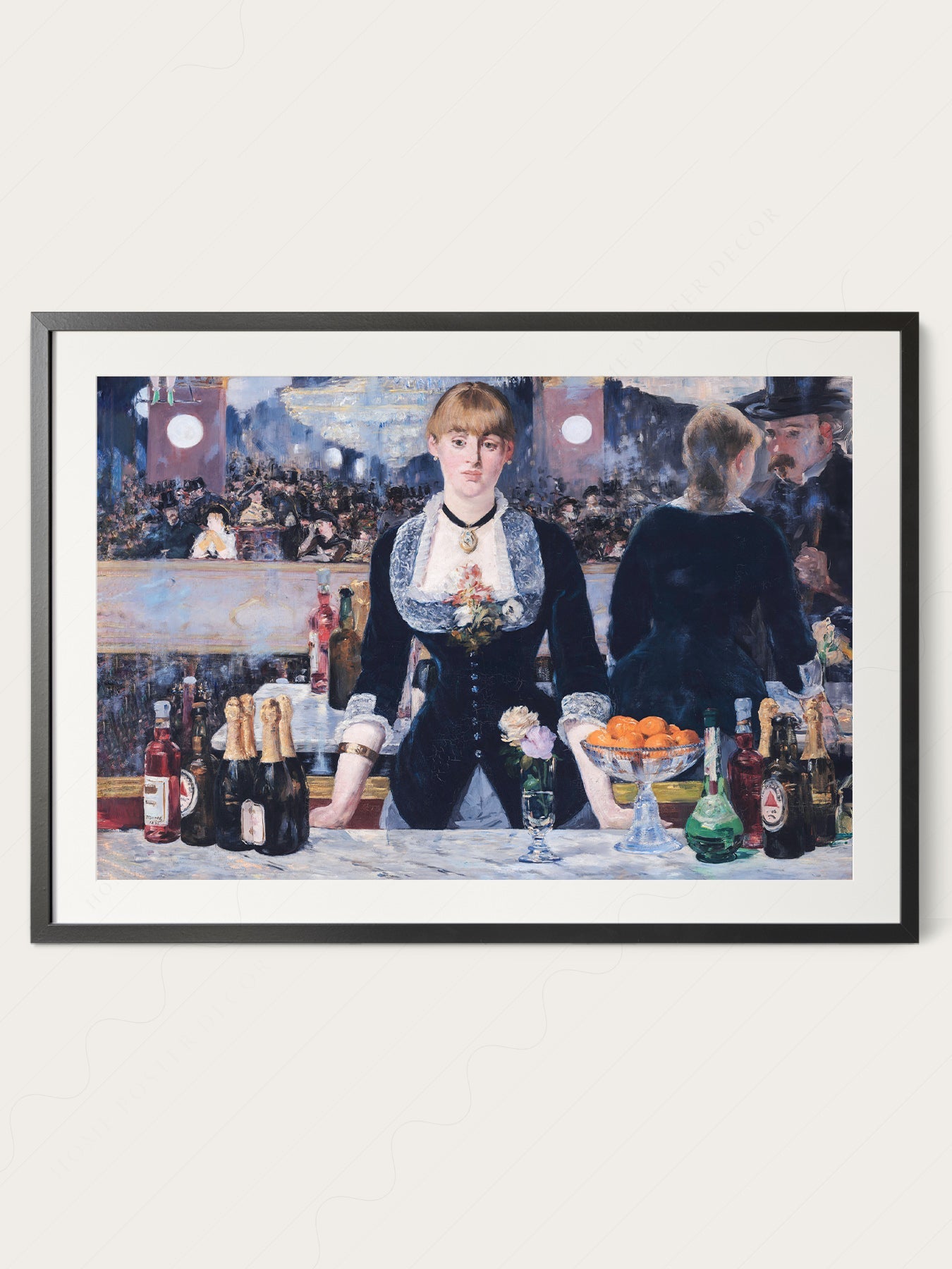 Édouard Manet A Bar at the Folies-Bergère Print – Impressionist Wall Art