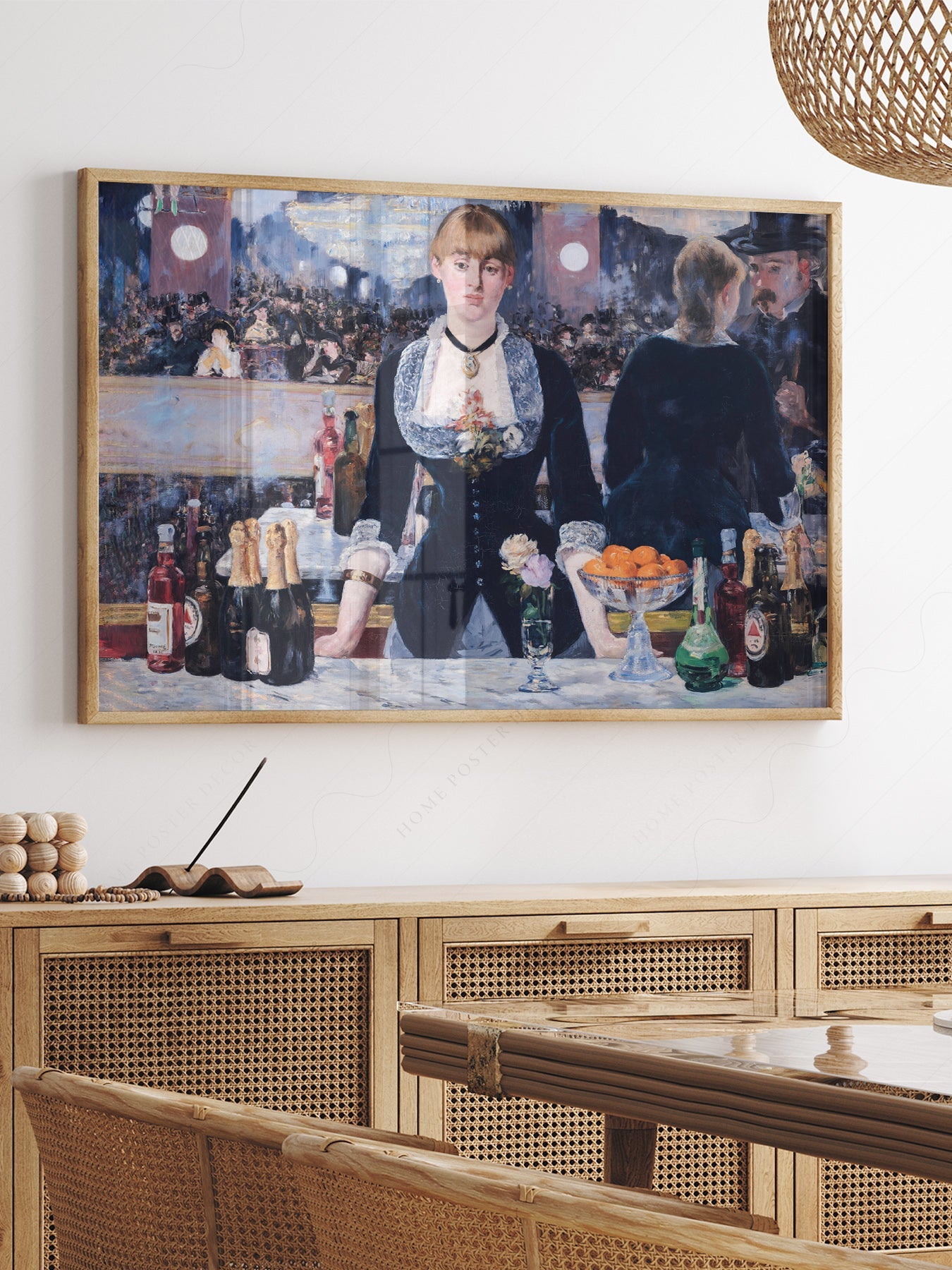 Édouard Manet A Bar at the Folies-Bergère Print – Impressionist Wall Art