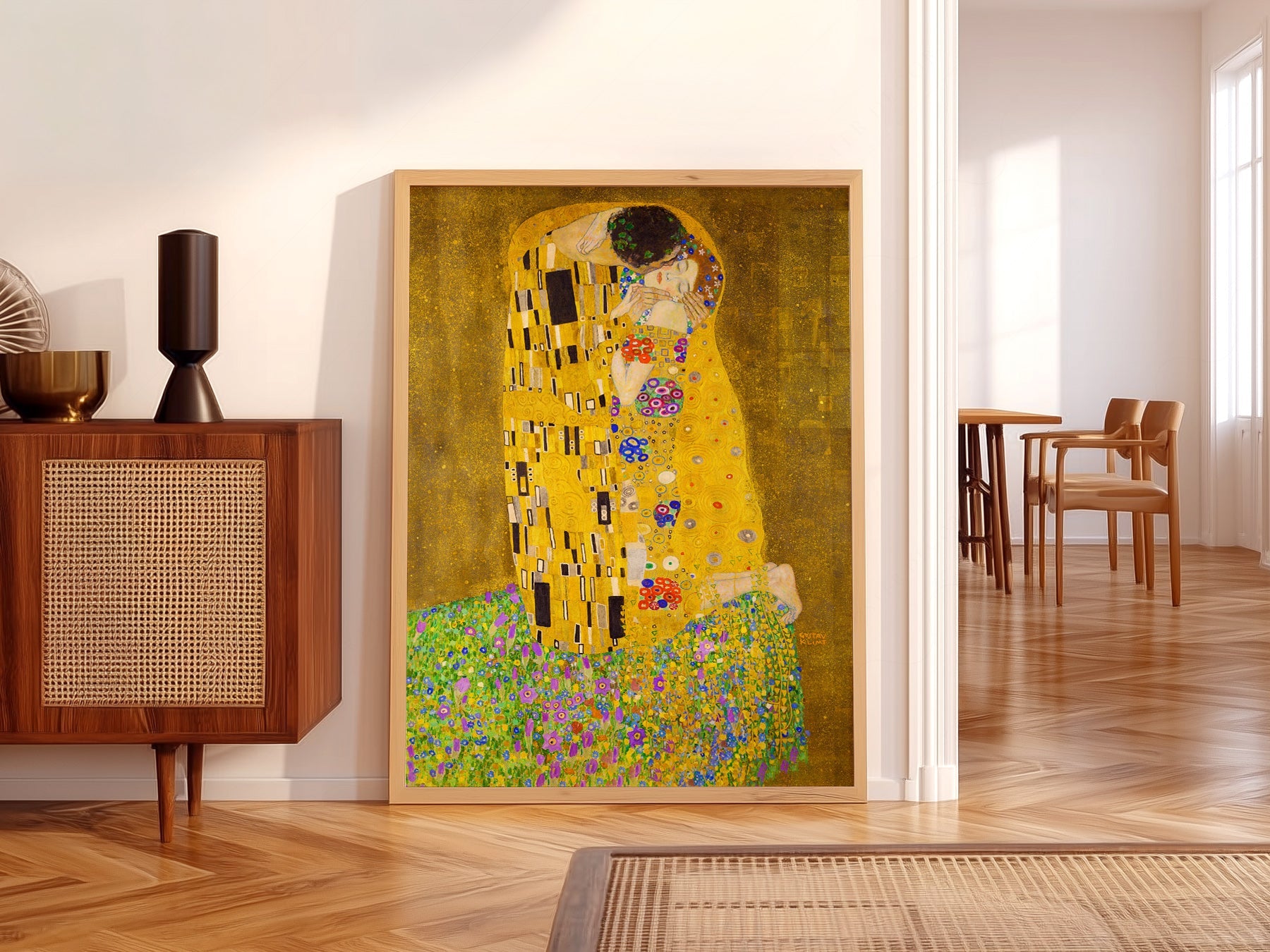 Gustav Klimt The Kiss Art Print – Golden Age Romantic Wall Decor