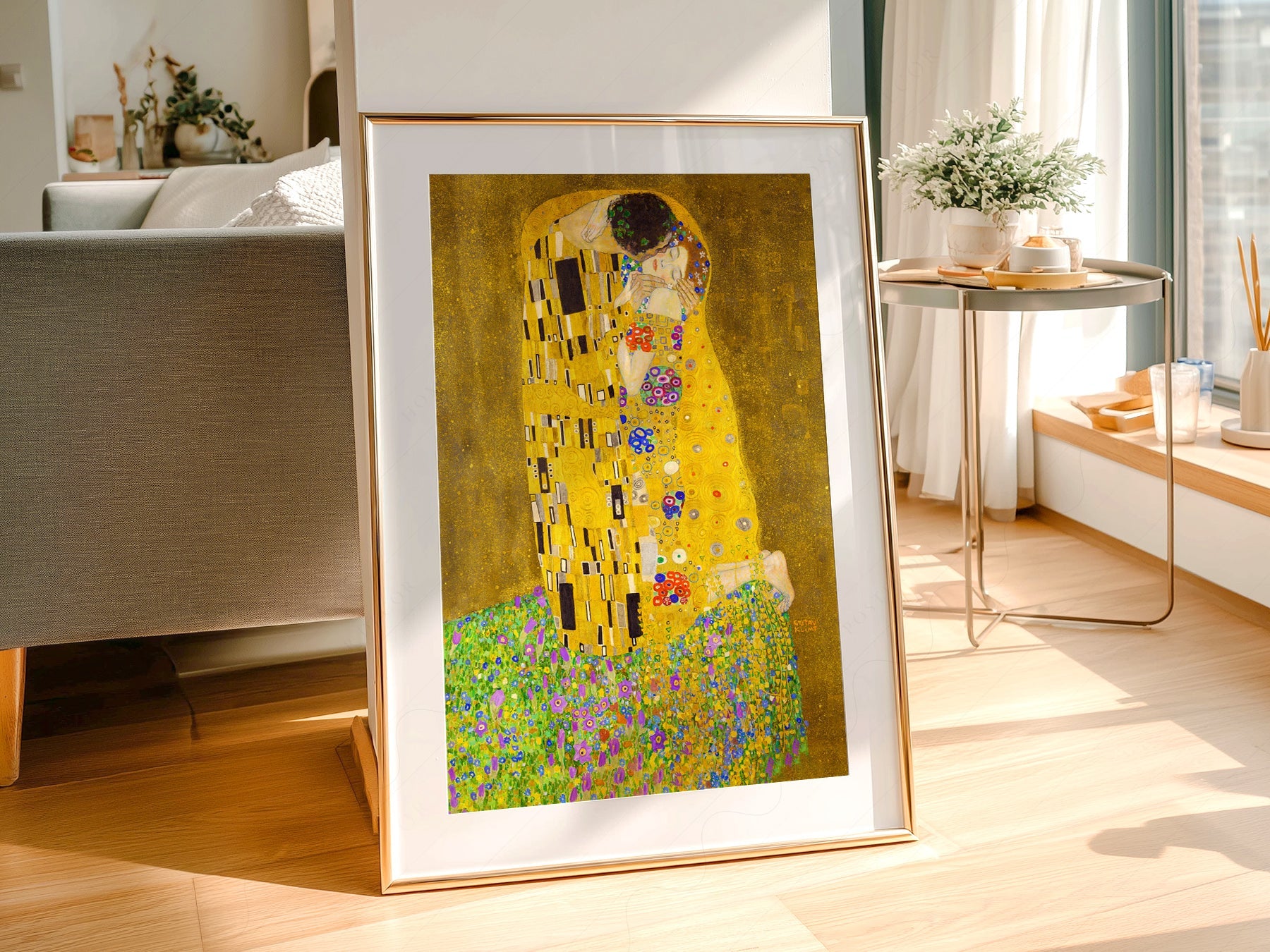 Gustav Klimt The Kiss Art Print – Golden Age Romantic Wall Decor