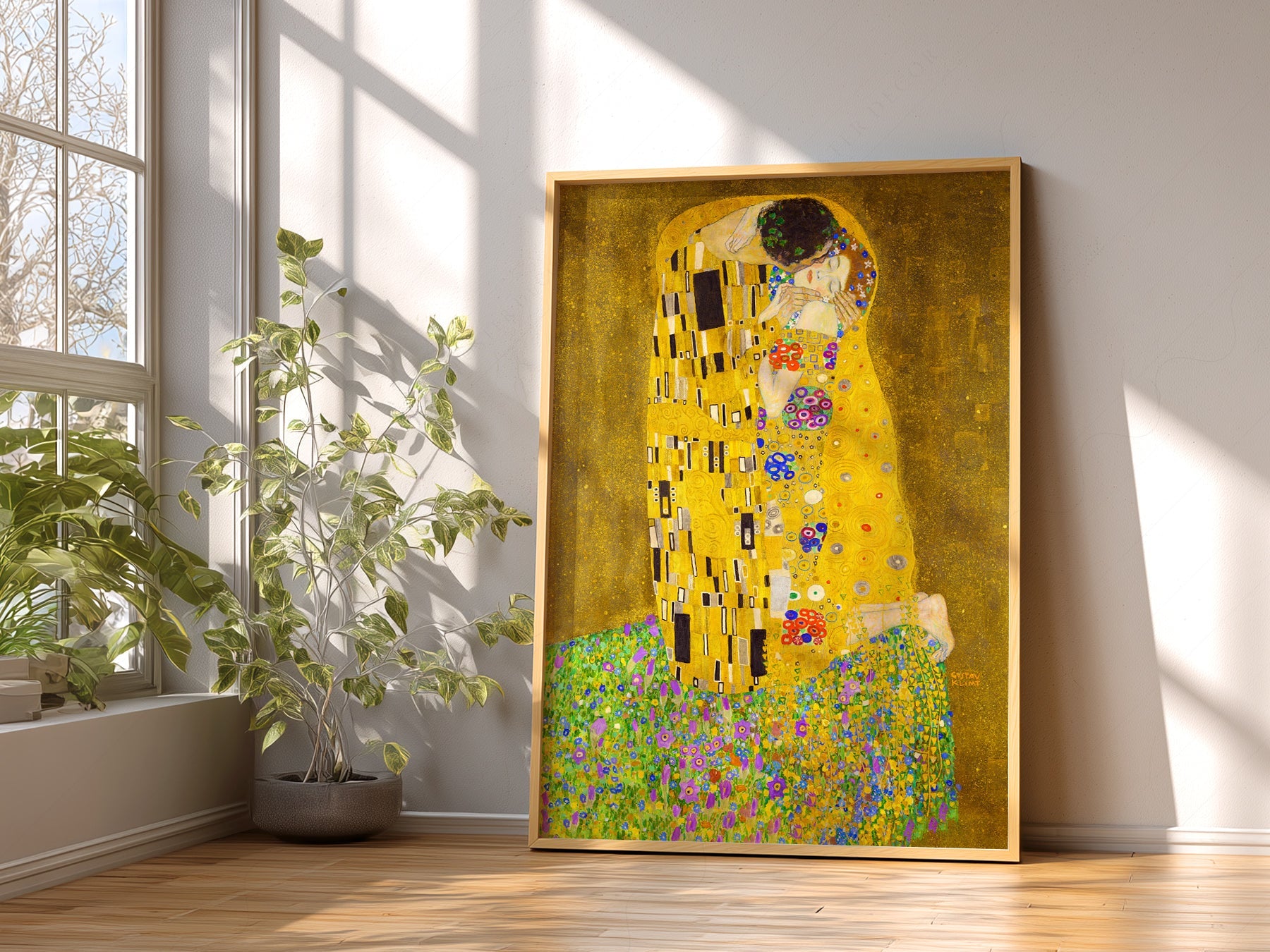 Gustav Klimt The Kiss Art Print – Golden Age Romantic Wall Decor