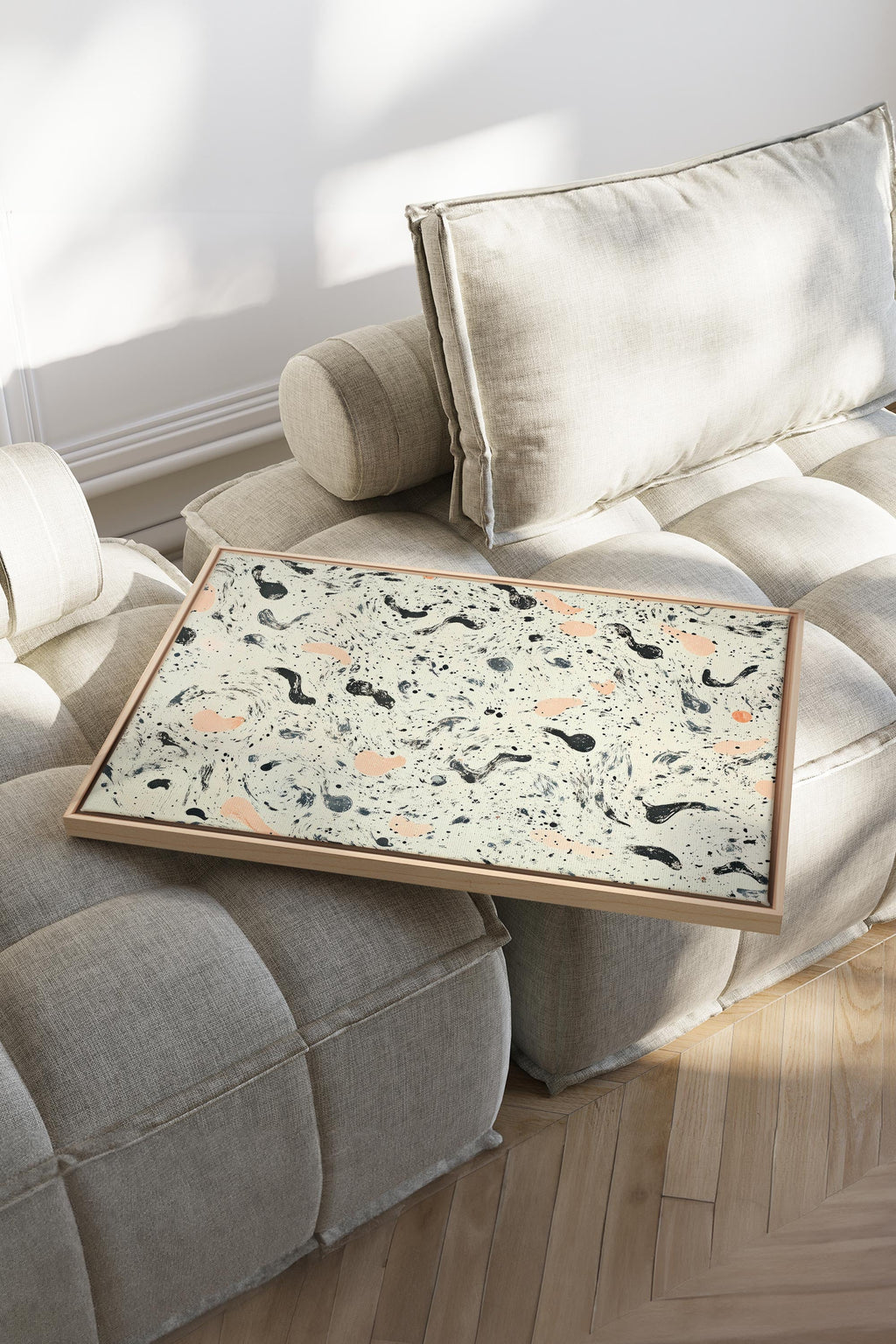 ABSTRACT SPARKS, Stretched Canvas Artwork