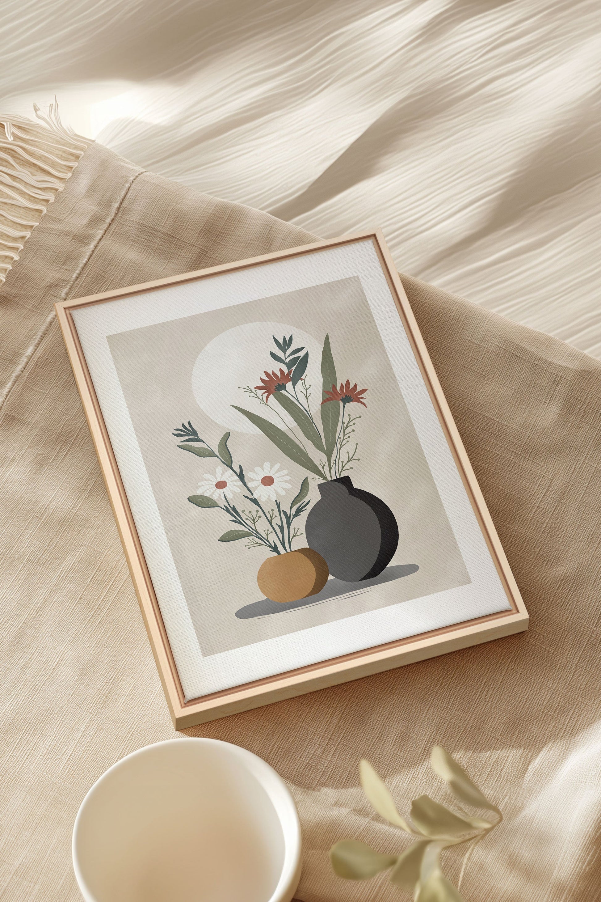 SUNLIT BLOOMS, Stretched Canvas Artwork
