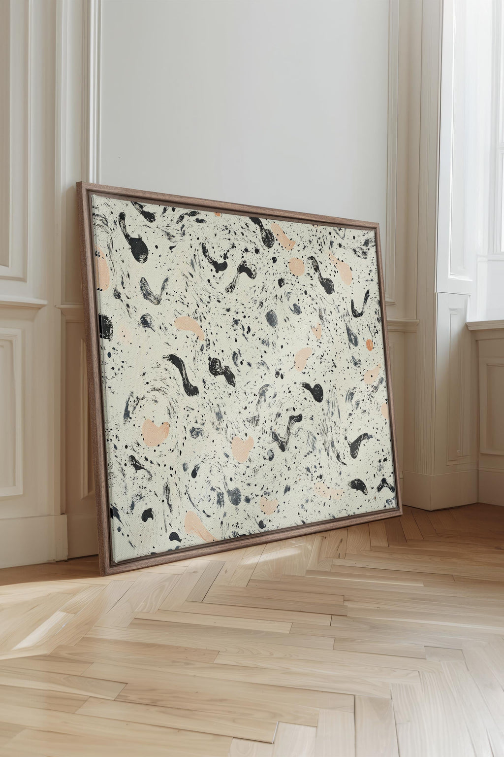 ABSTRACT SPARKS, Stretched Canvas Artwork