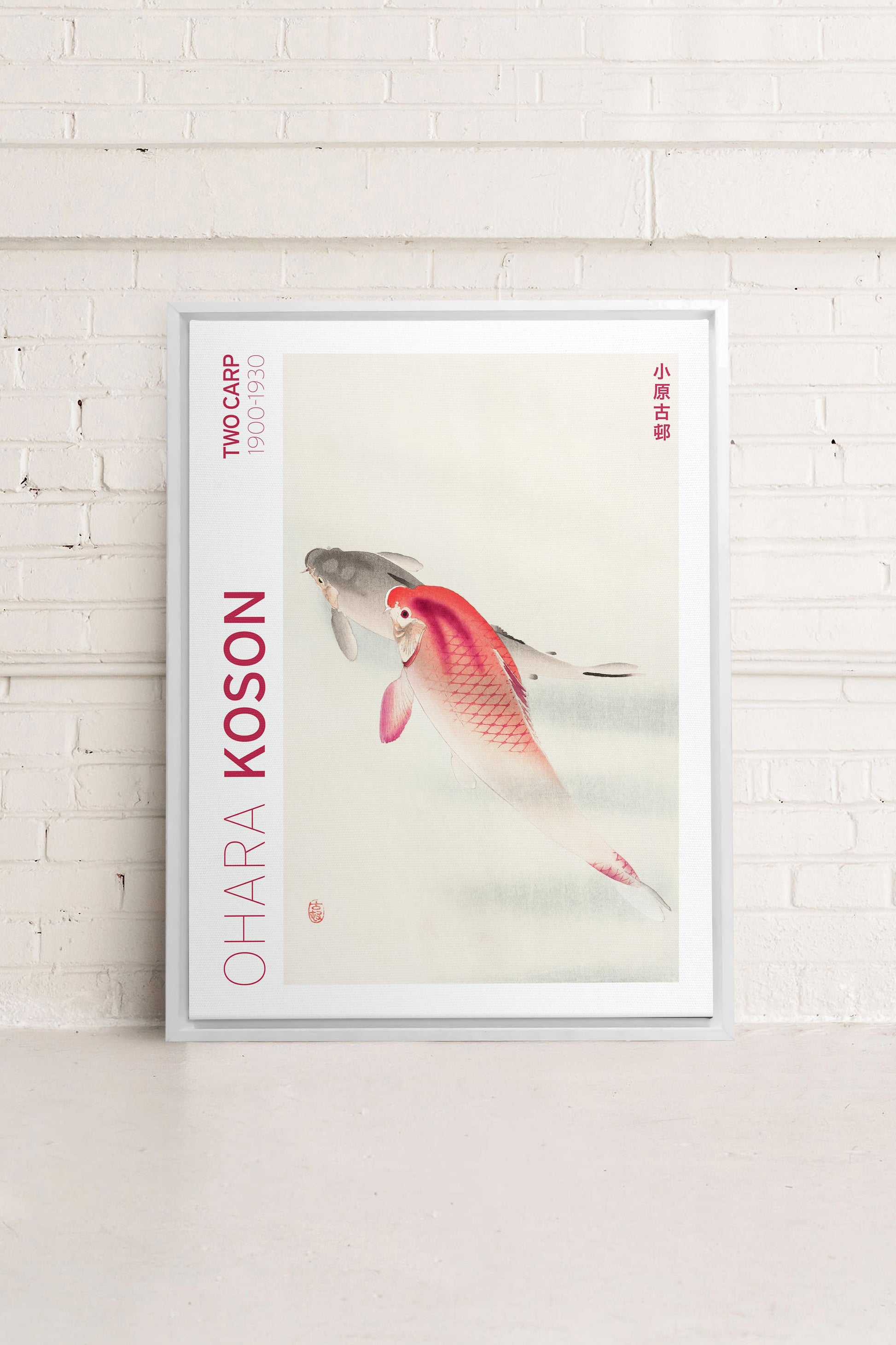 TWO CARP, Stretched Canvas Artwork
