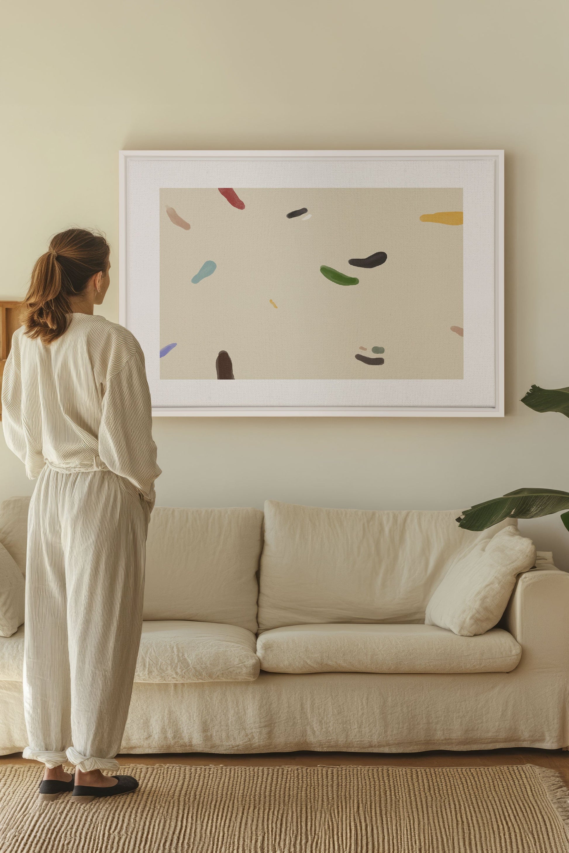 WATERCOLOR DRIFT, Stretched Canvas Artwork