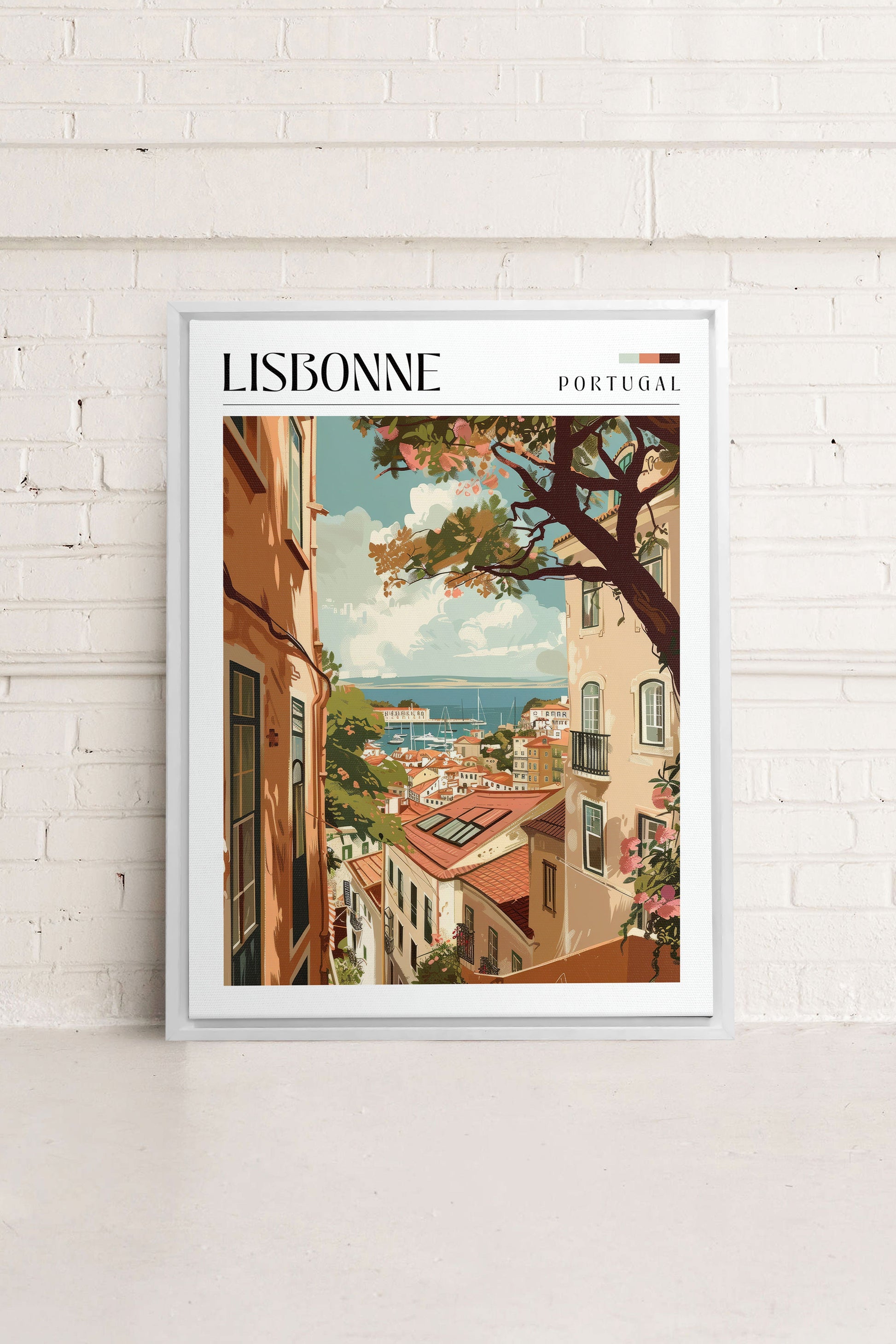 Lisbon, Stretched Canvas Artwork