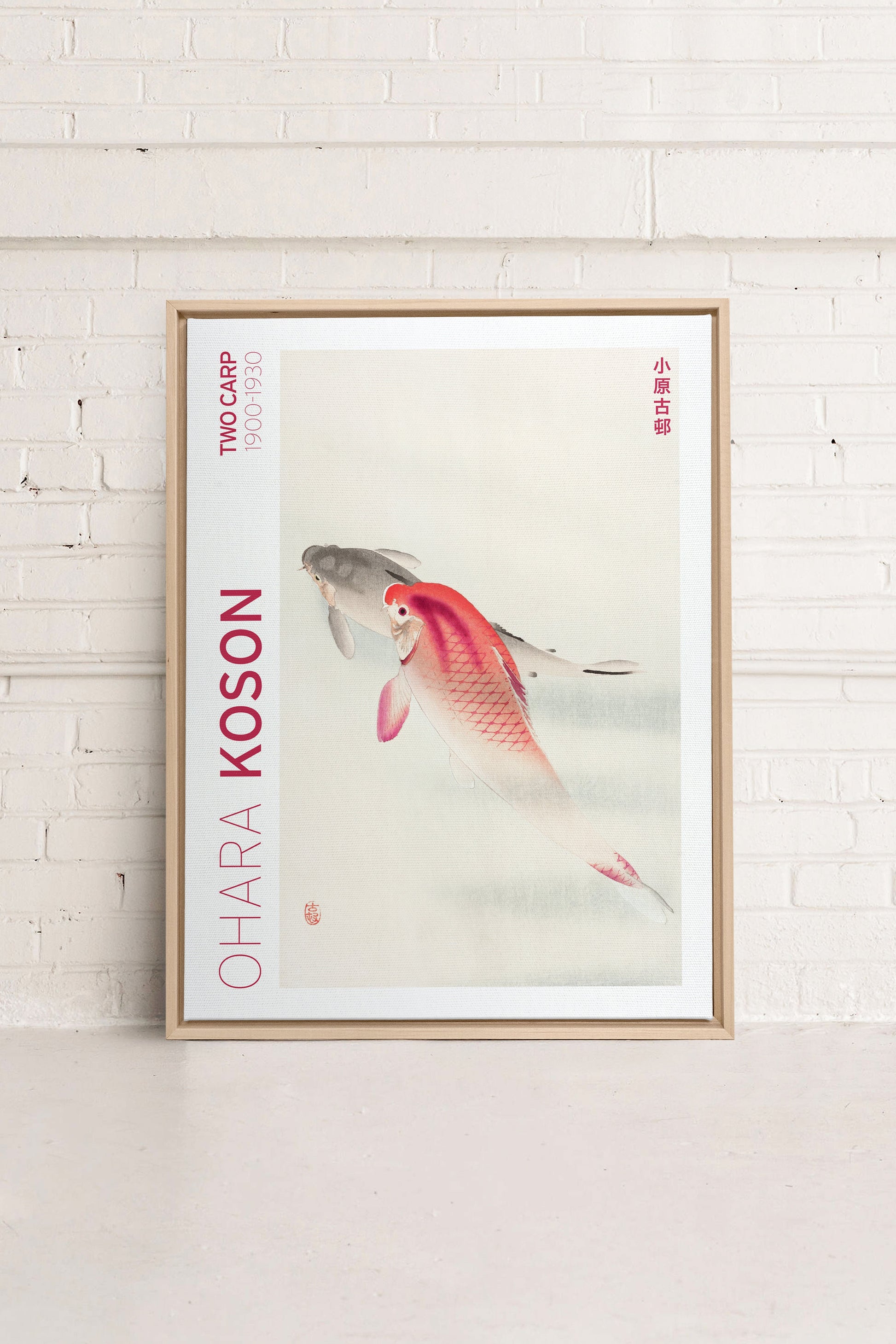 TWO CARP, Stretched Canvas Artwork