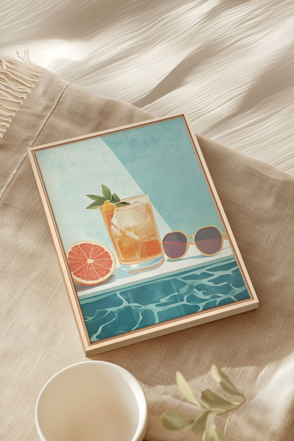 Summer Aperitif, Stretched Canvas Artwork