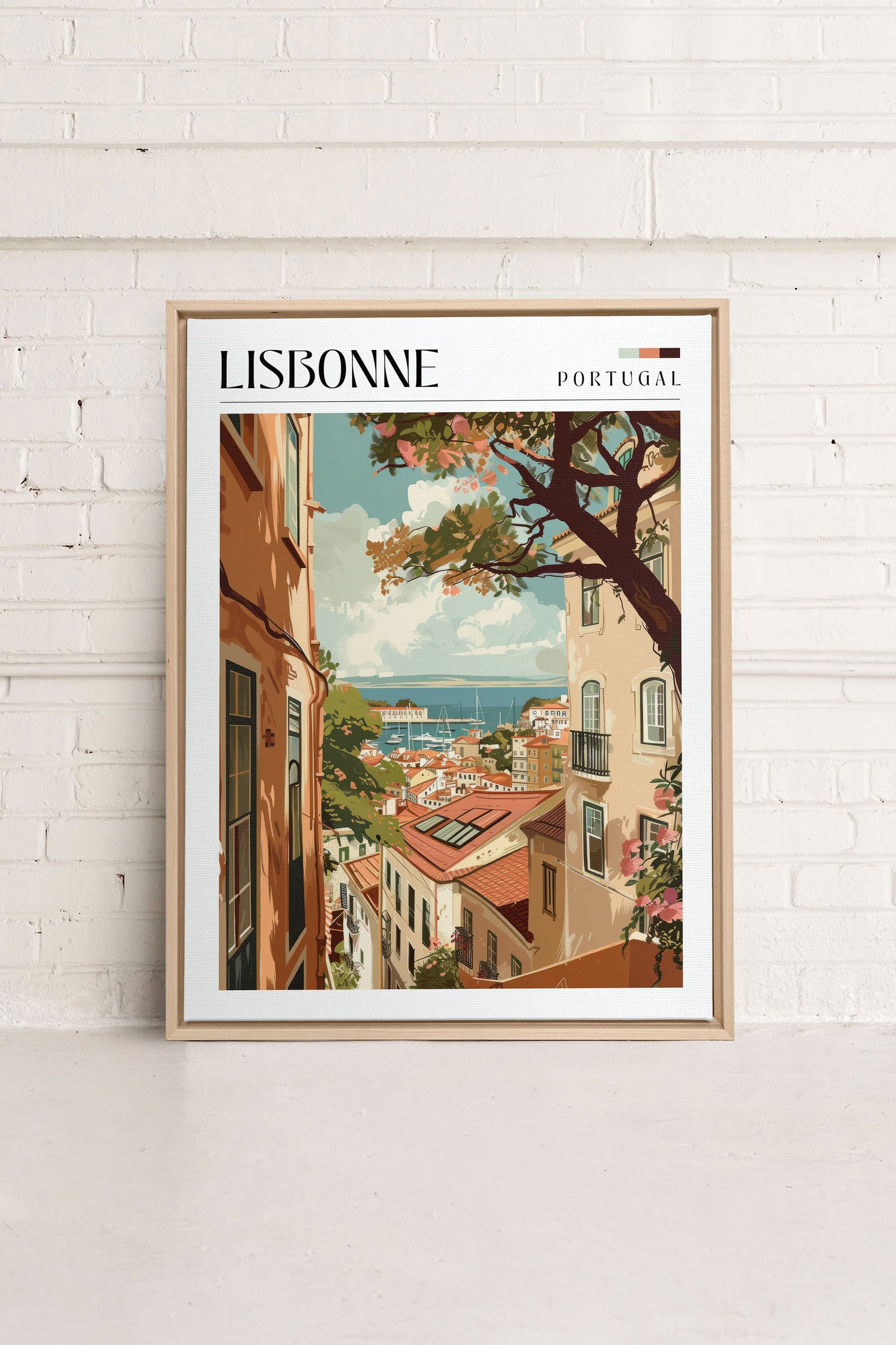 Lisbon, Stretched Canvas Artwork