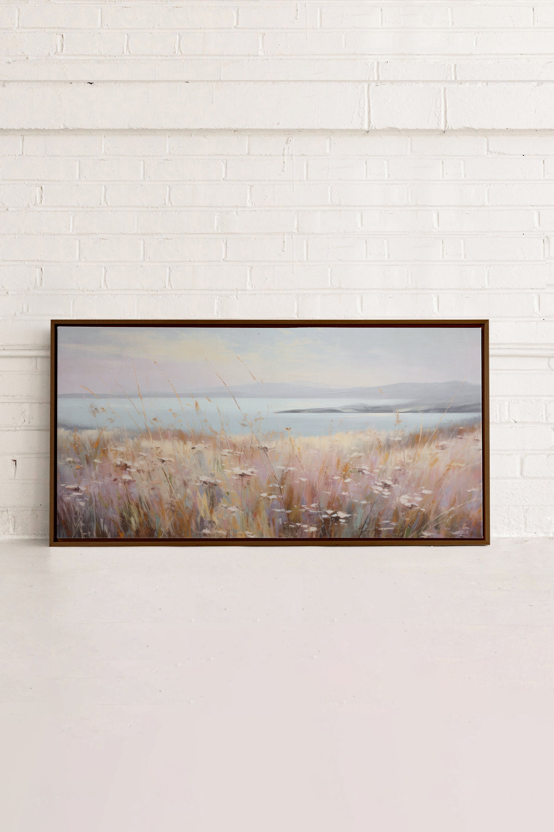 Rose Lagoon, Stretched Canvas Artwork