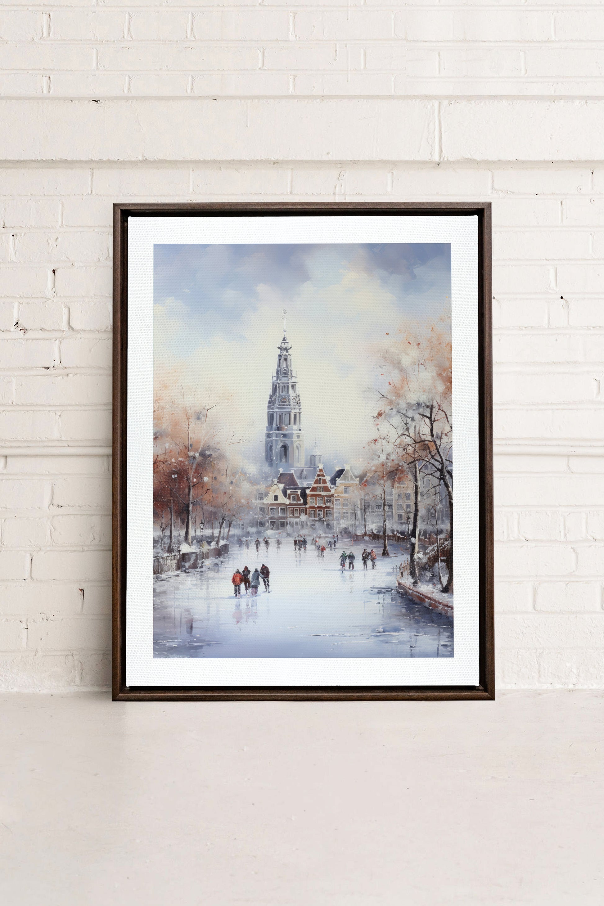 Azure Rink, Stretched Canvas Artwork