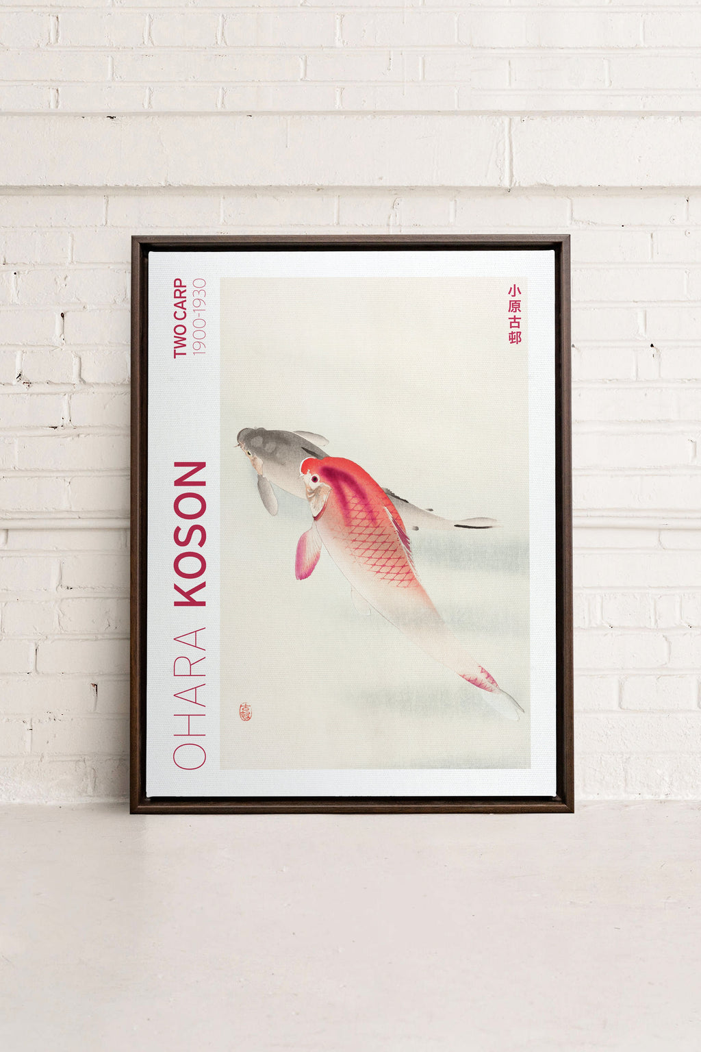 TWO CARP, Stretched Canvas Artwork