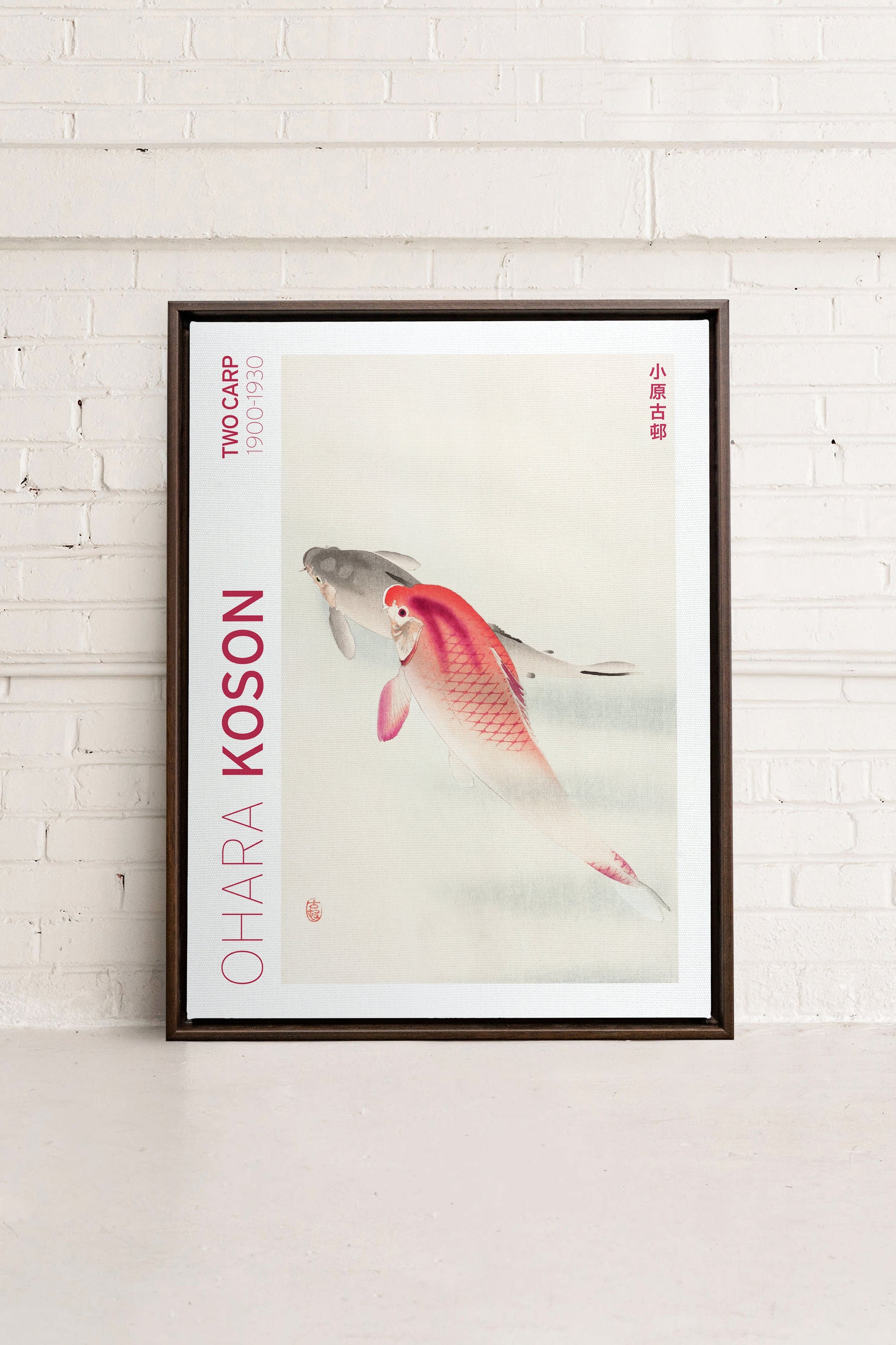TWO CARP, Stretched Canvas Artwork