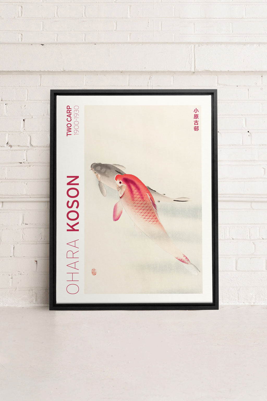 TWO CARP, Stretched Canvas Artwork