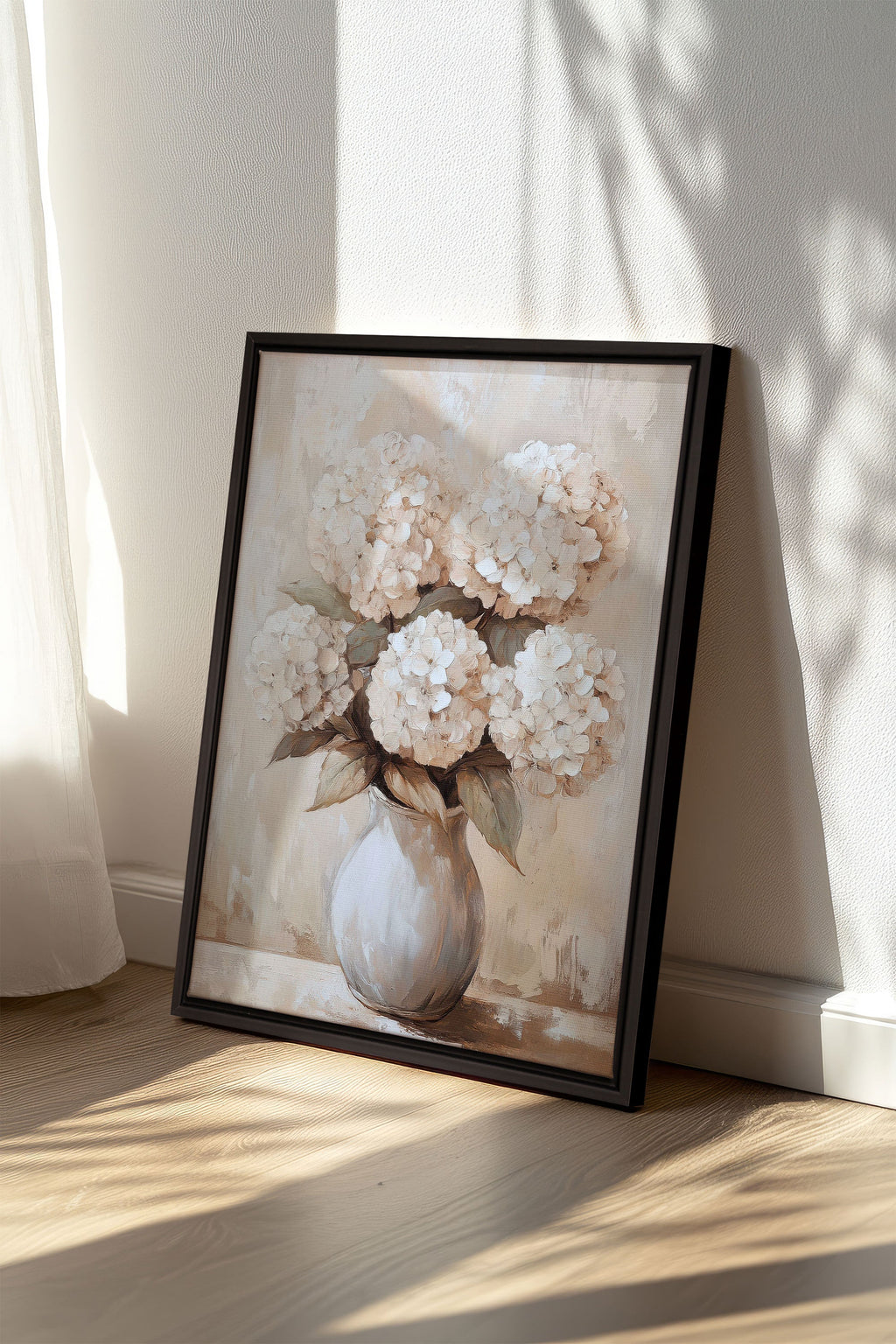 IVORY BLOOMS, Stretched Canvas Artwork
