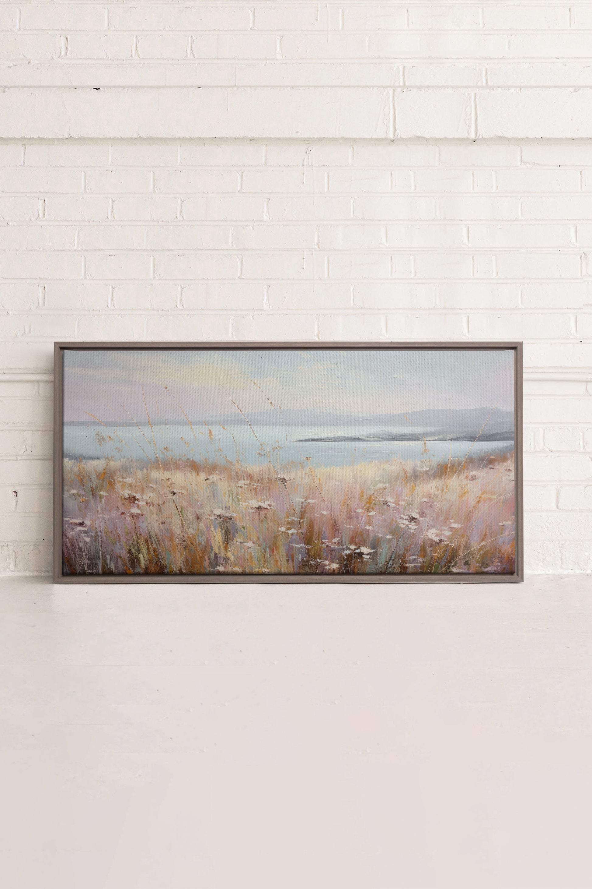 Rose Lagoon, Stretched Canvas Artwork