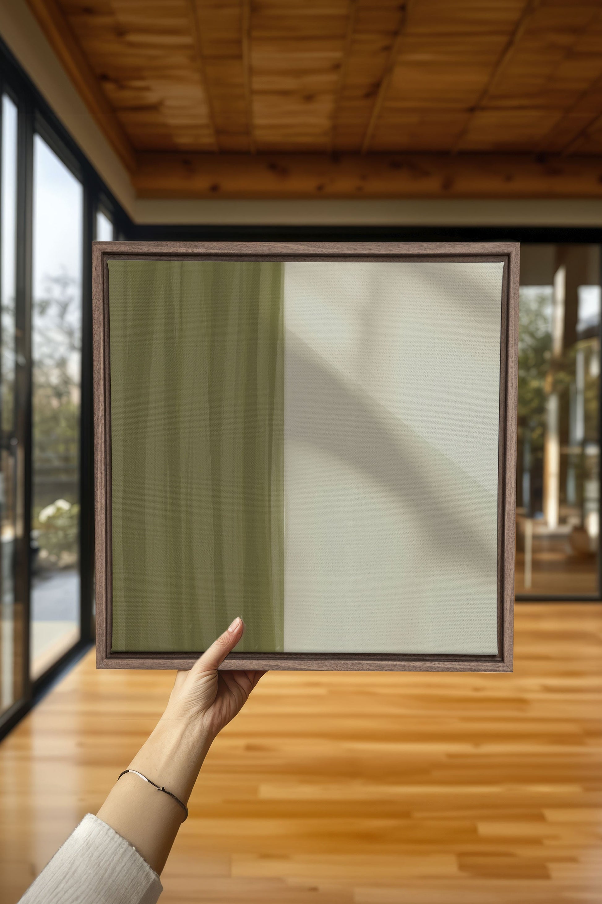 VERDANT FLOW, Stretched Canvas Artwork