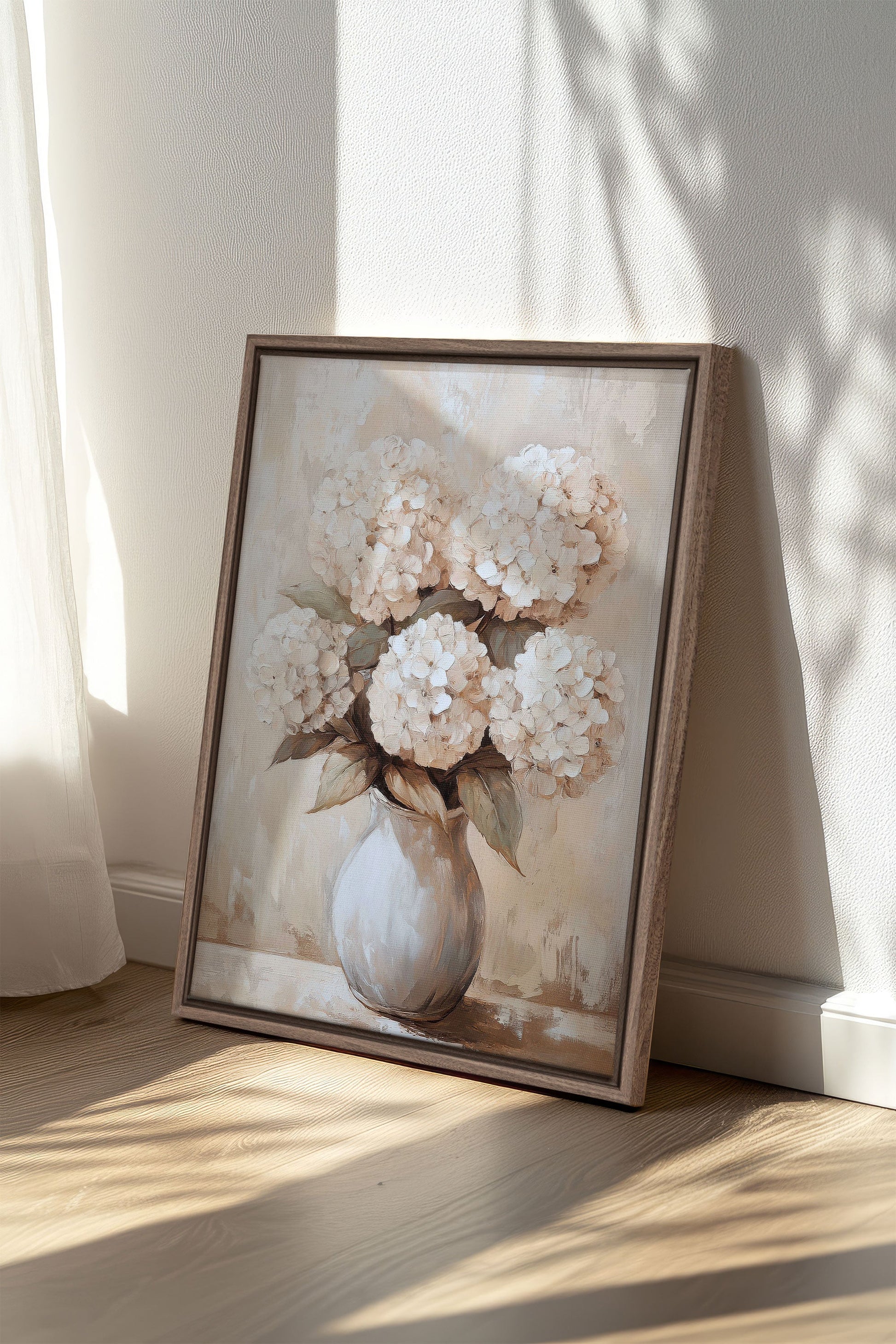 IVORY BLOOMS, Stretched Canvas Artwork