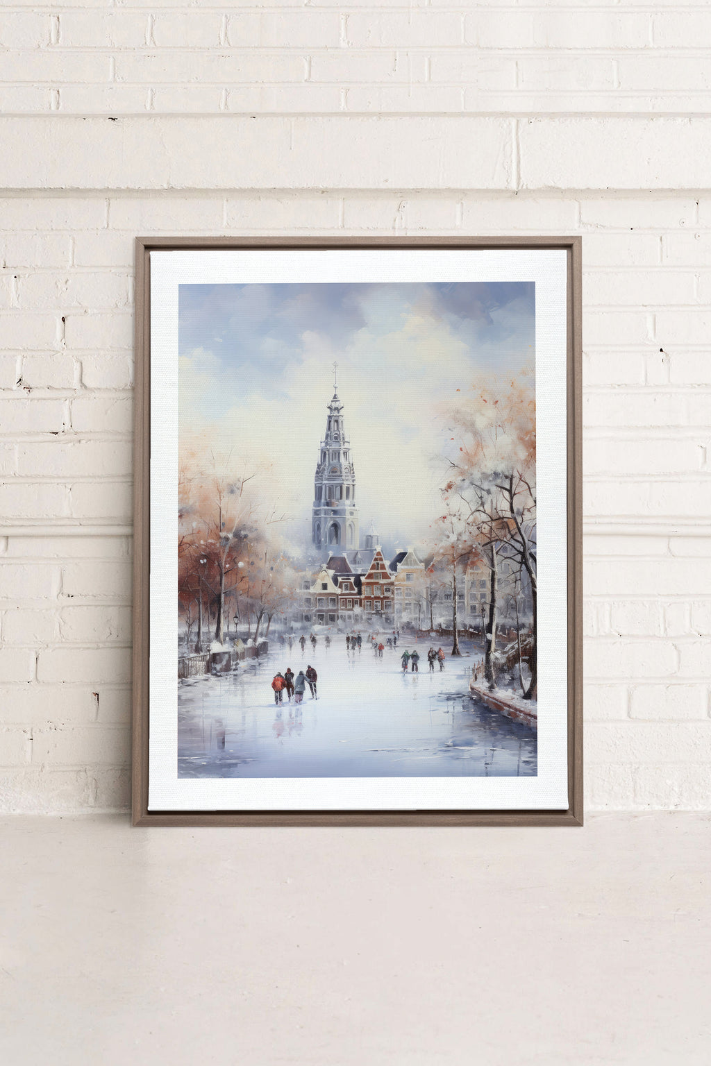 Azure Rink, Stretched Canvas Artwork
