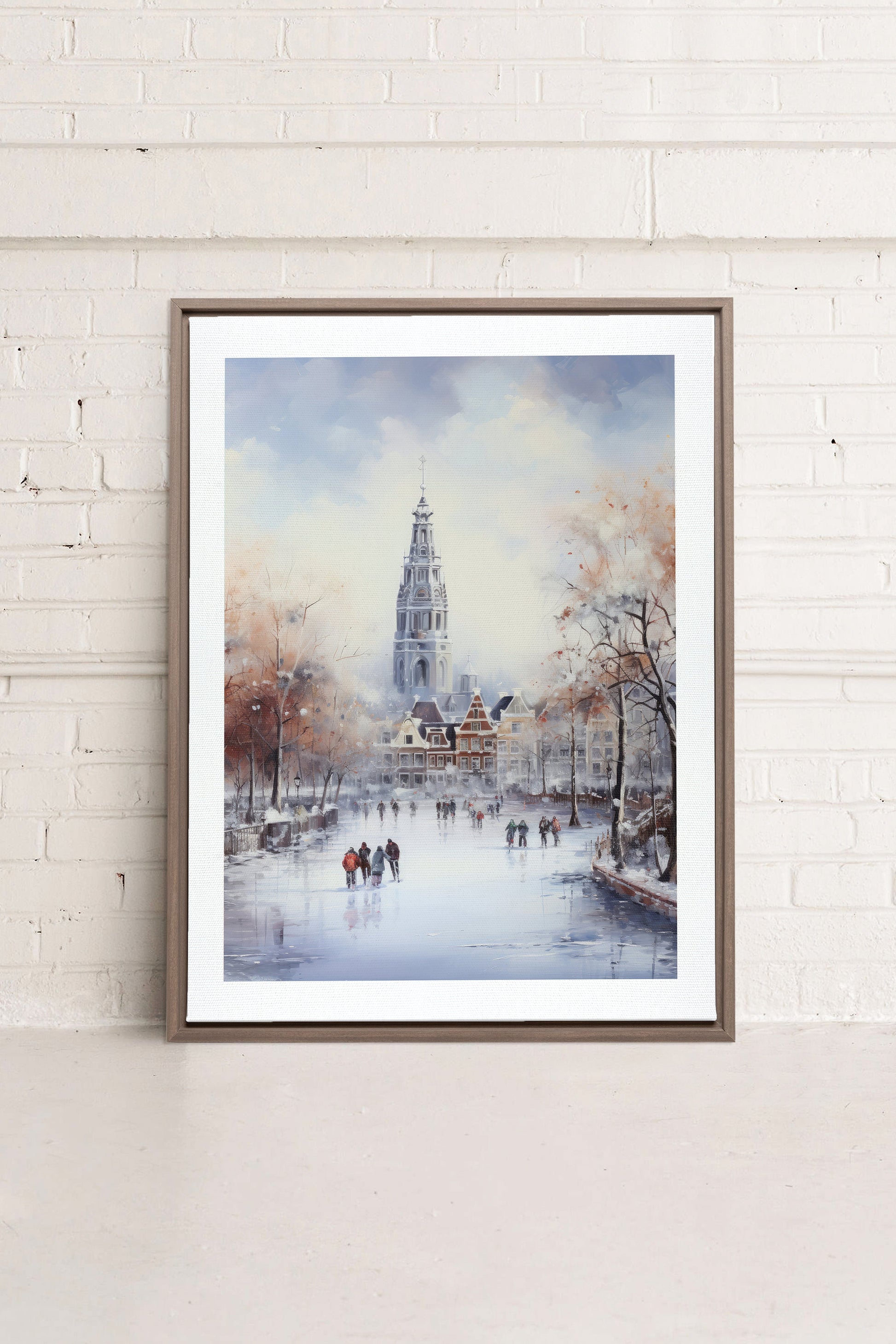 Azure Rink, Stretched Canvas Artwork
