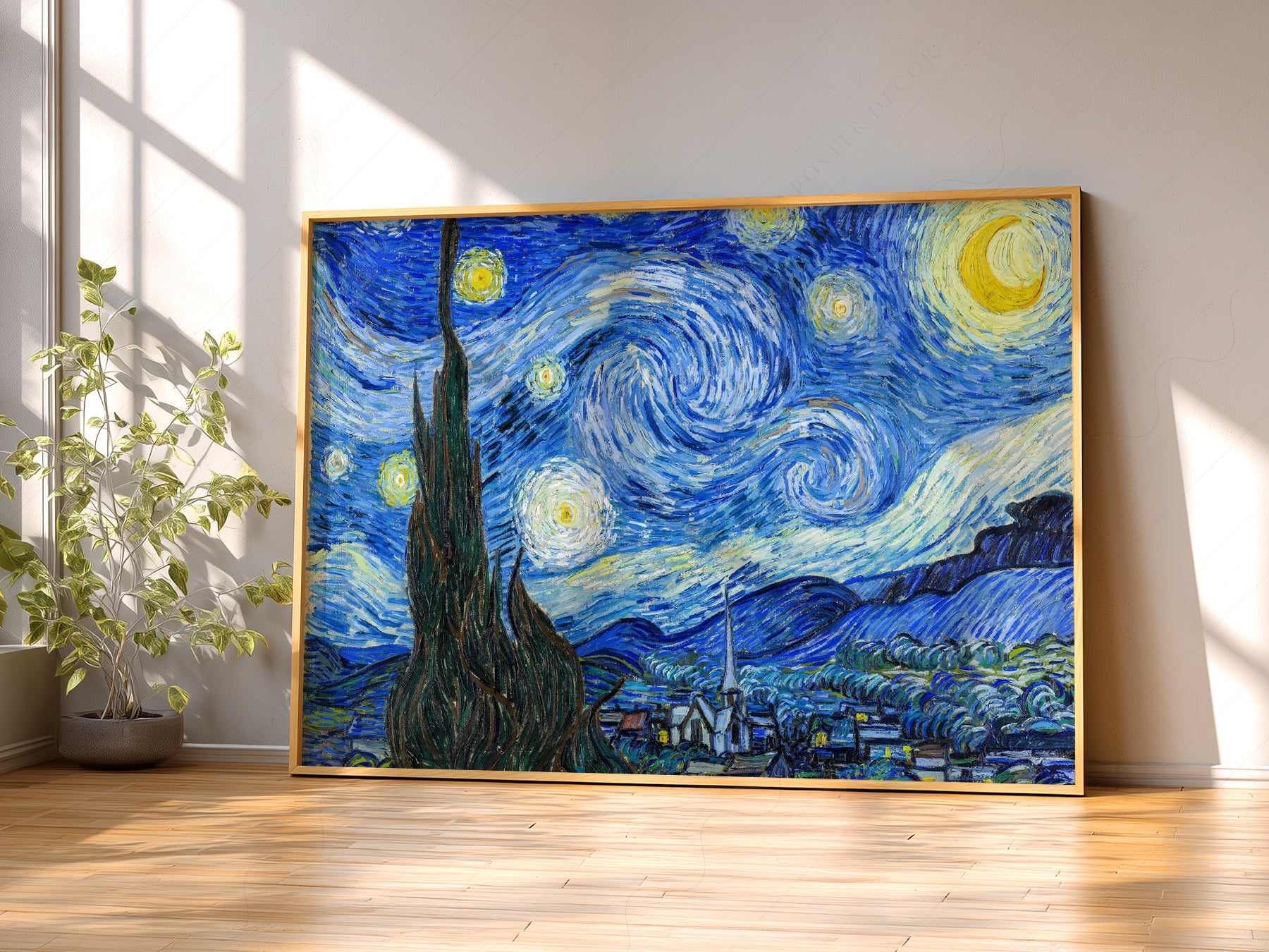 Vincent Van Gogh The Starry Night Art Print – Famous Painting Wall Art