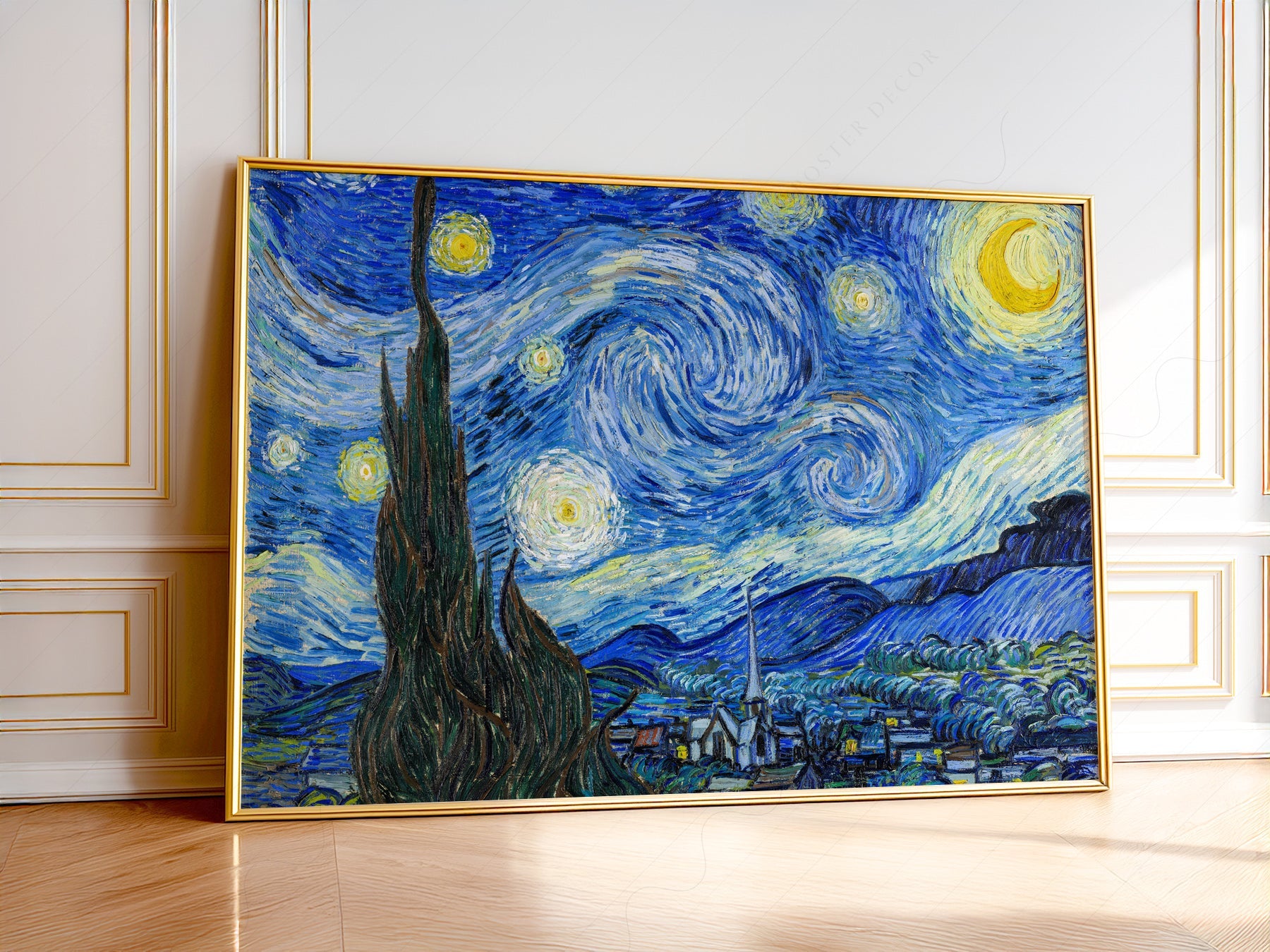 Vincent Van Gogh The Starry Night Art Print – Famous Painting Wall Art