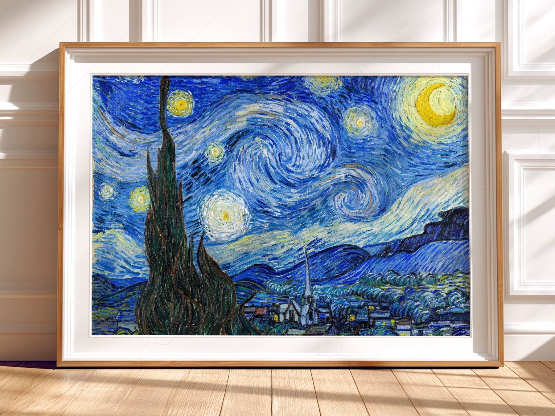 Vincent Van Gogh The Starry Night Art Print – Famous Painting Wall Art
