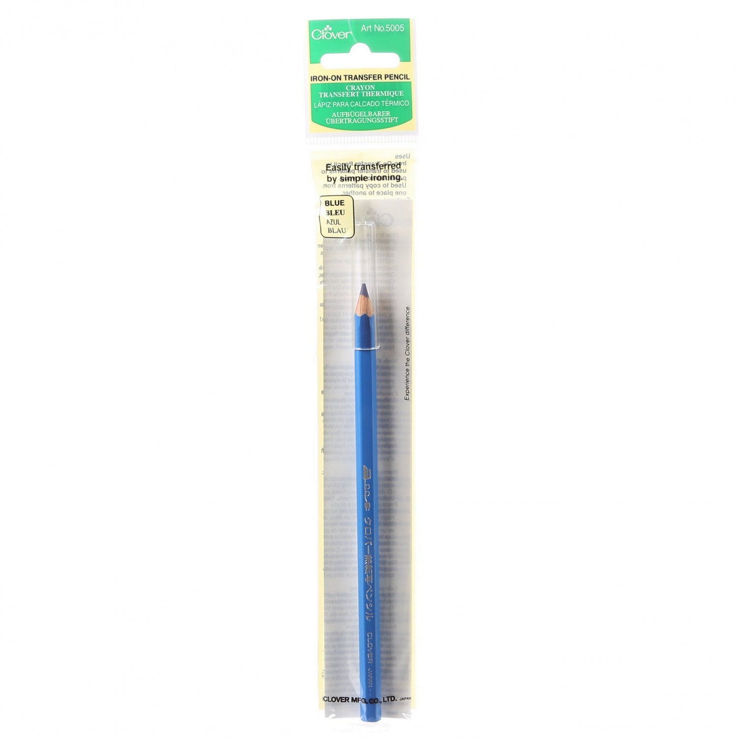 CLOVER 5005 - Crayon transfert thermocollant - Bleu