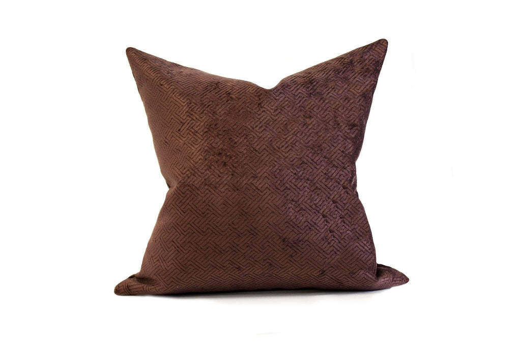 Housse de coussin en chenille quartz