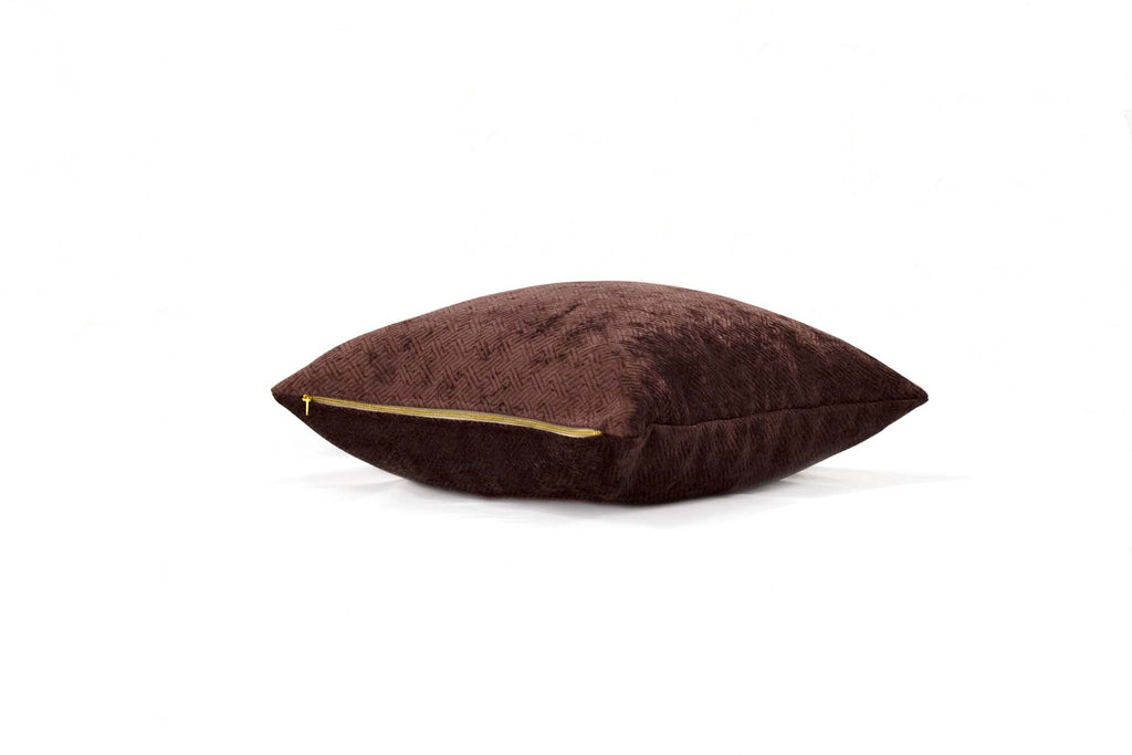 Housse de coussin en chenille quartz