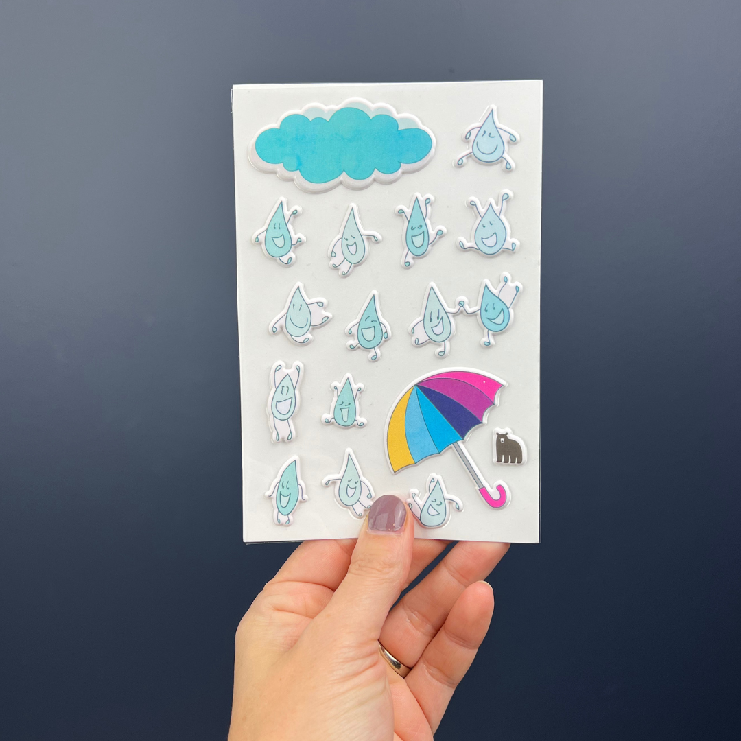 Puffy Rain Drops