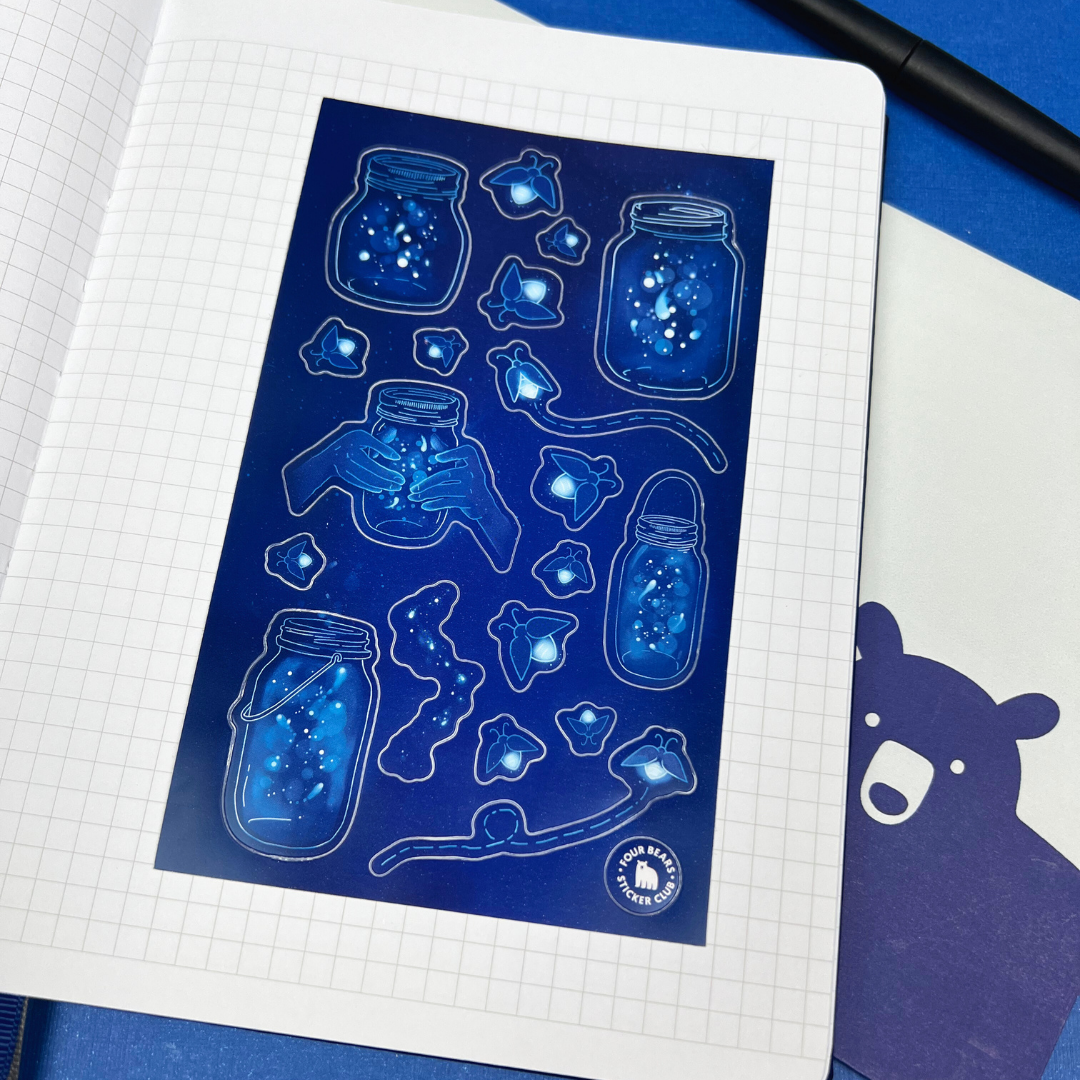 Blue Firefly Jars