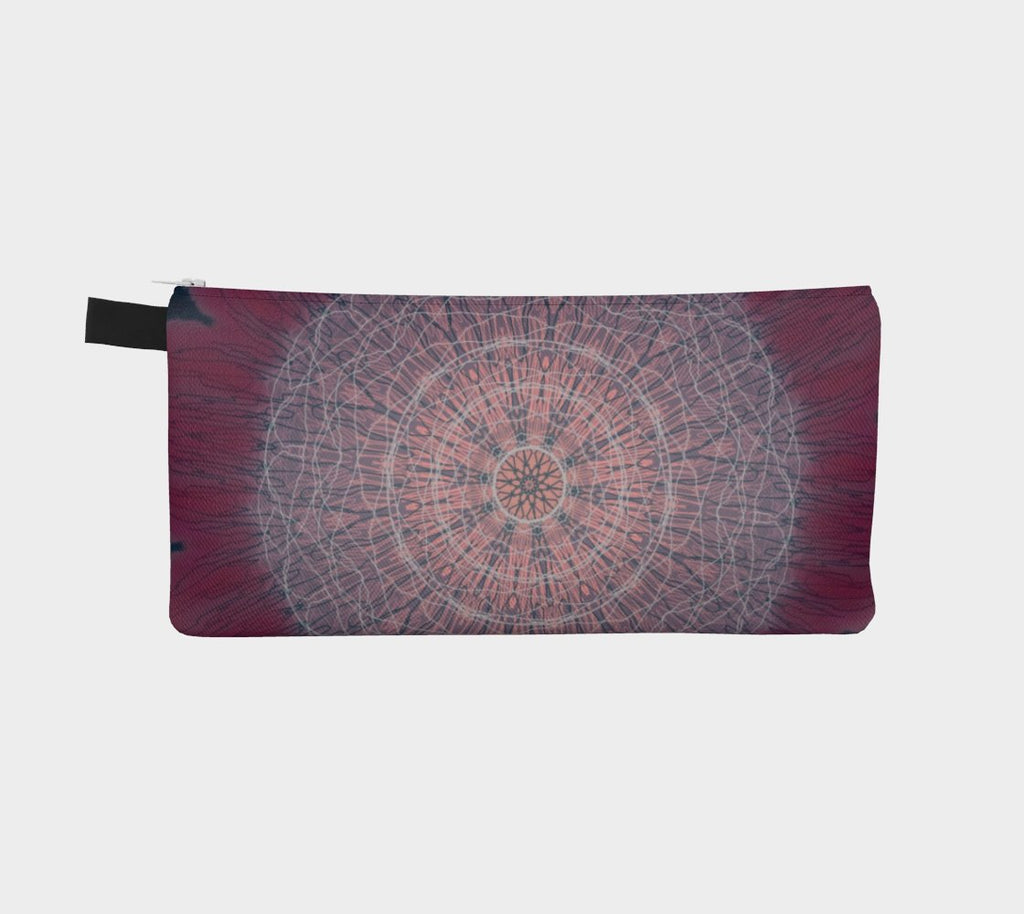 Zippered Cotton Canvas Pencil Case | Floral Mandala