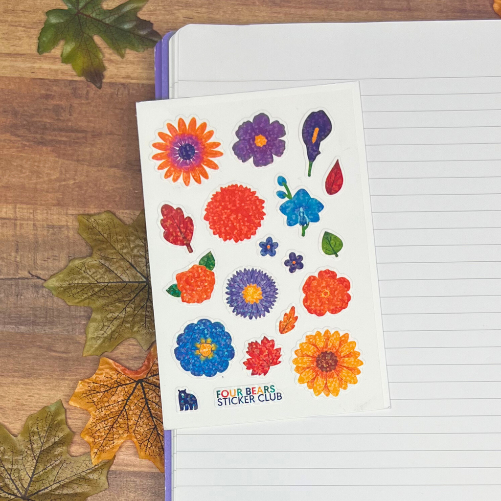 Glittering Fall Flowers