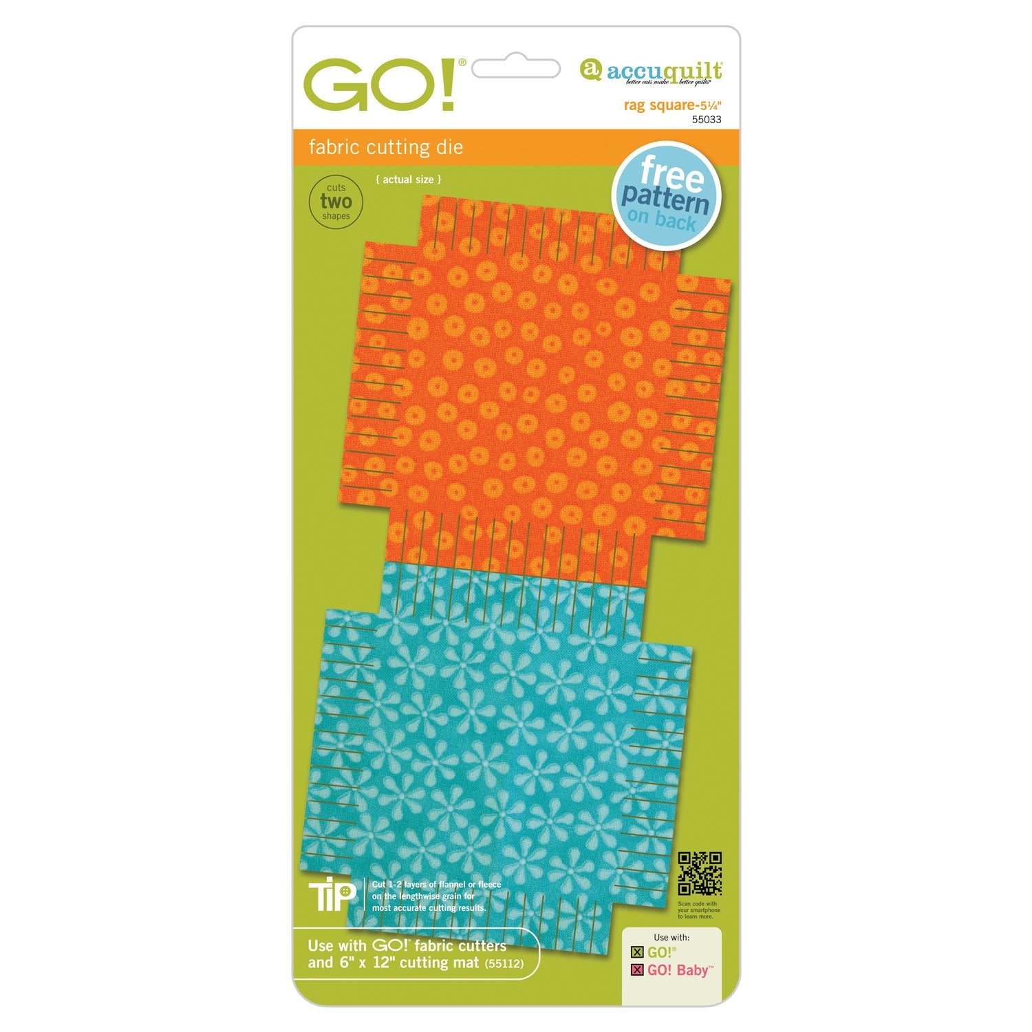 GO! Chiffon carré - 5 1/4"