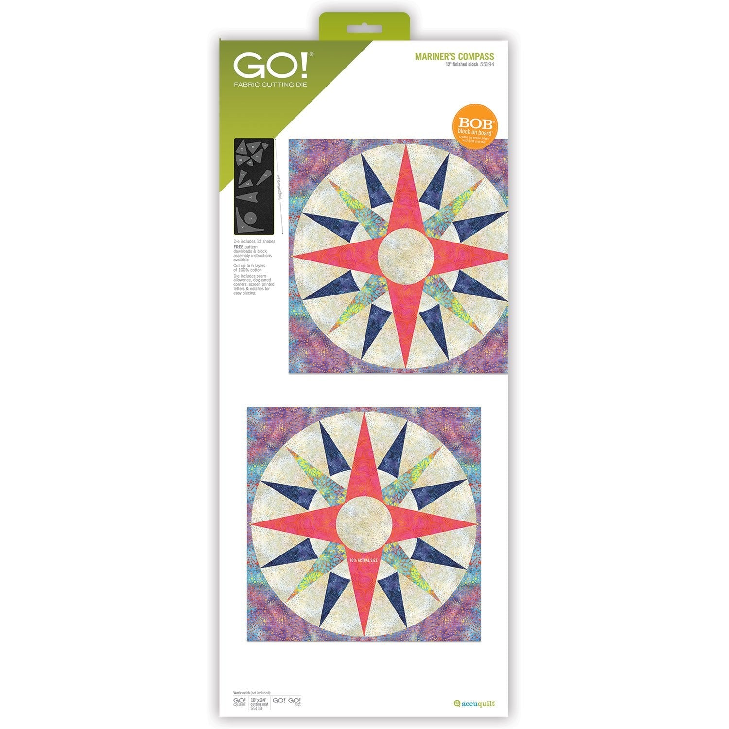 GO! Boussole de marin - Matrice de découpe finie de 30 cm