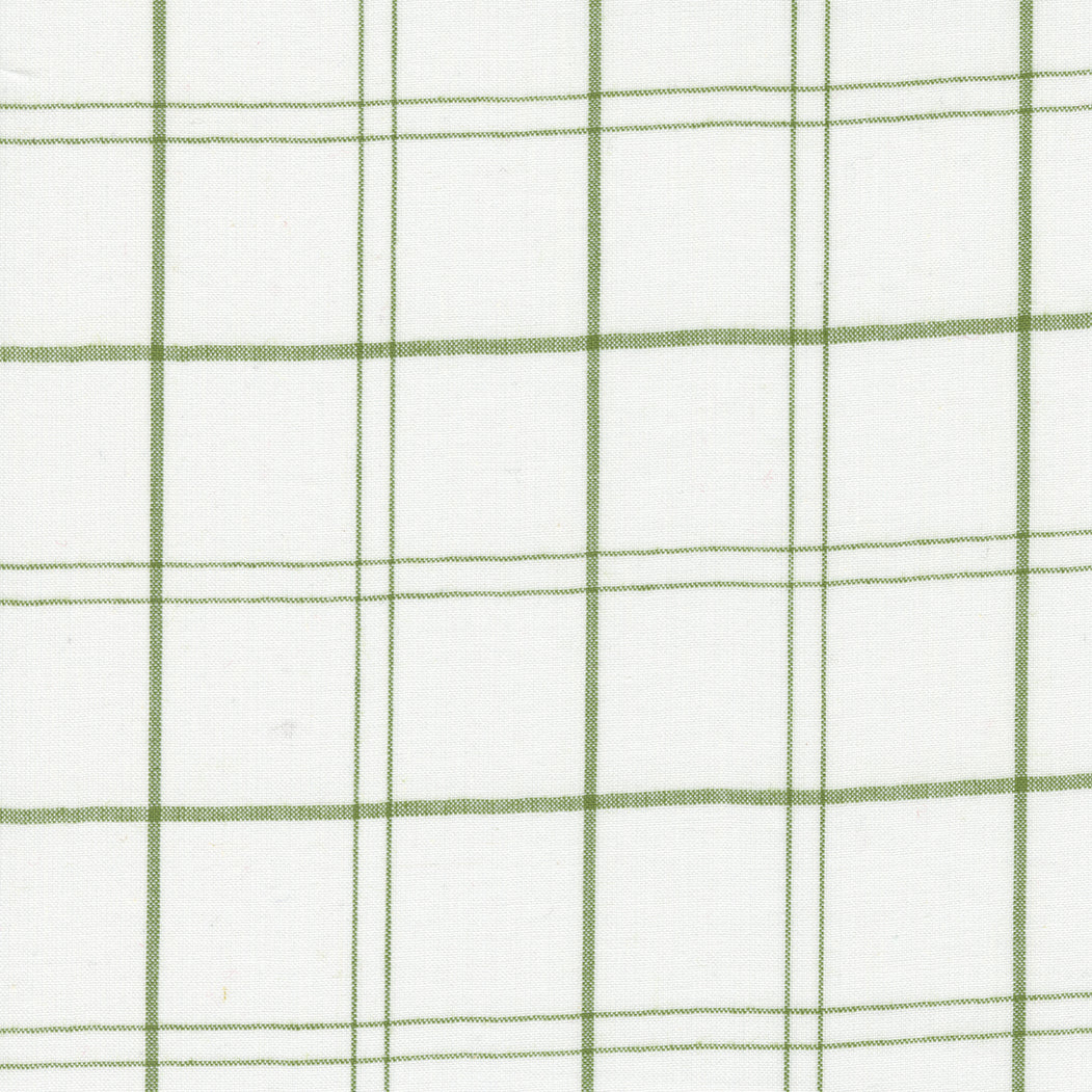 Merry Little Christmas Wovens; Plaid - Light Green, 1/4 yard