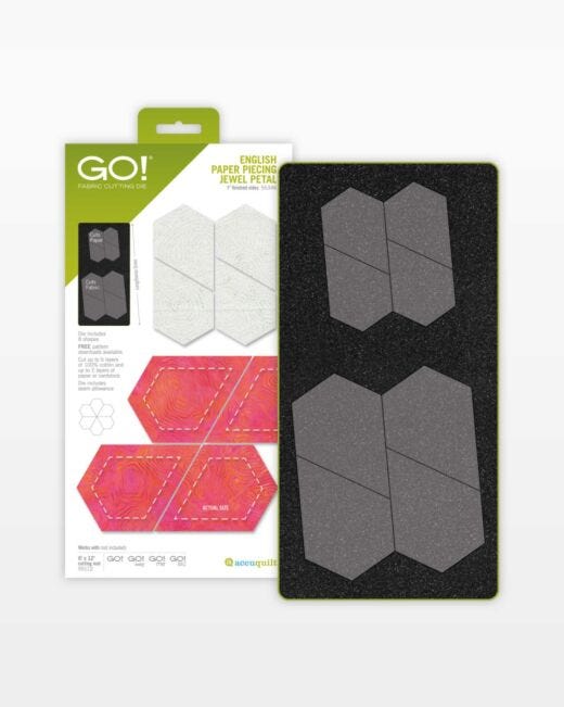 GO! Matrice de découpe « Pétale de bijou » pour patchwork en papier anglais (2,5 cm)