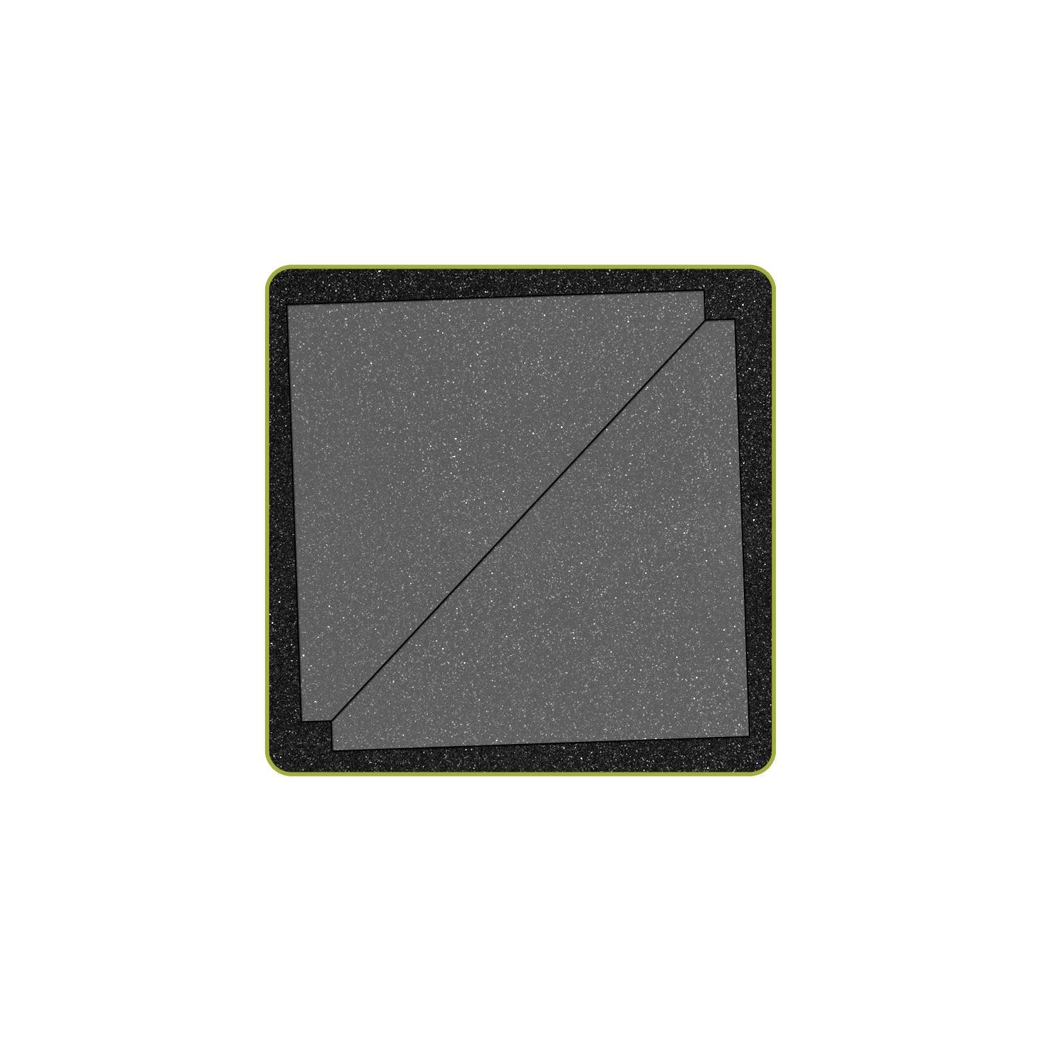 GO! Demi-carré triangle - 4 1/2"
 Carré fini