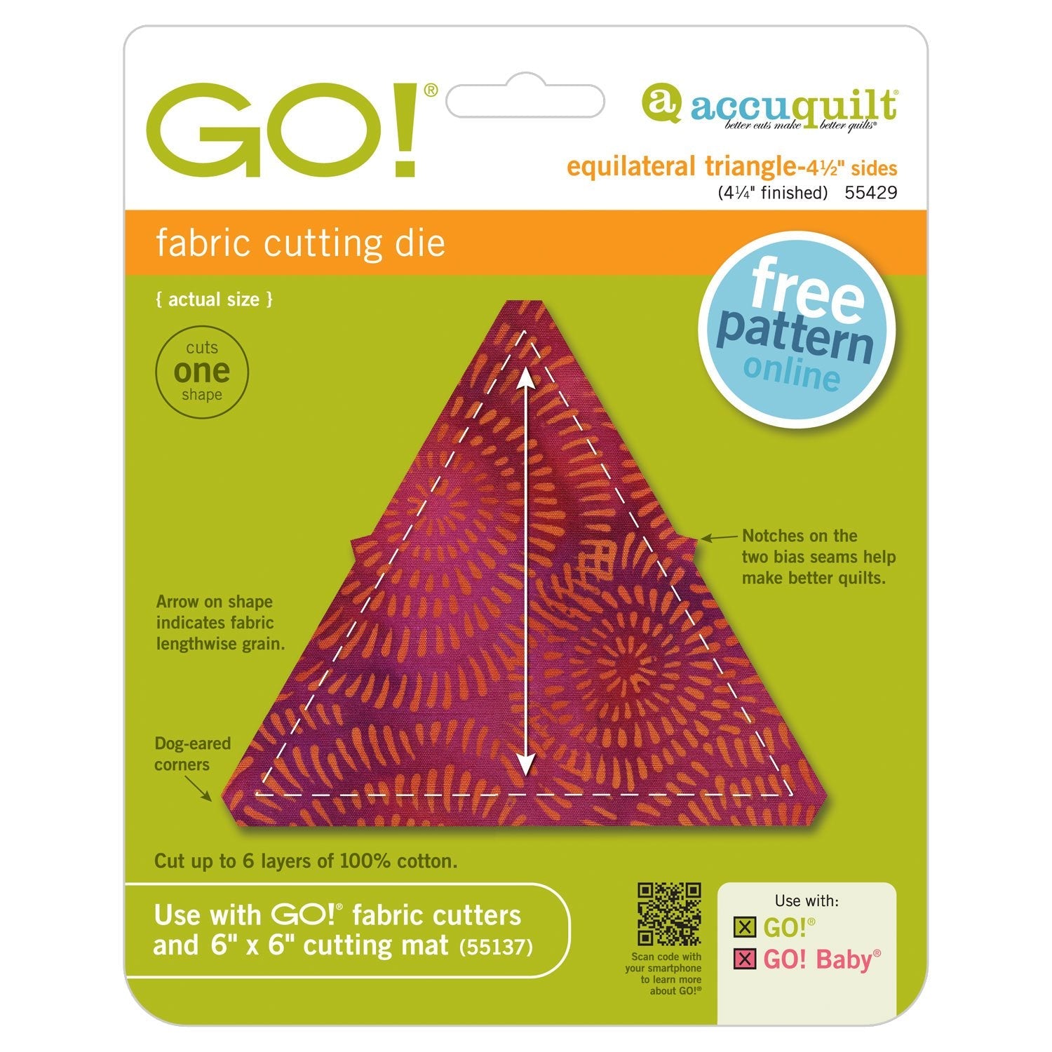 GO ! Triangle équilatéral - Côtés de 4 1/2 po (4 1/4 po fini)