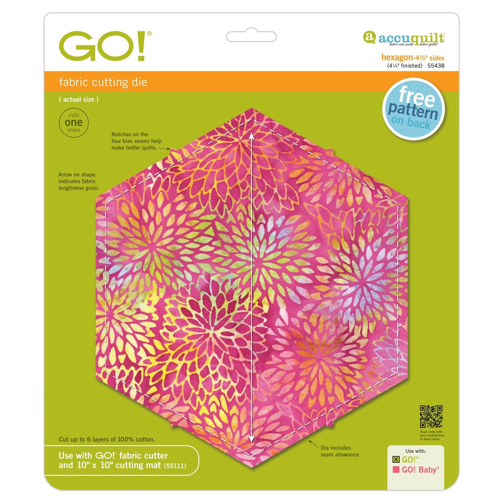 GO! Hexagone - Côtés de 4 1/2 po (4 1/4 po fini)