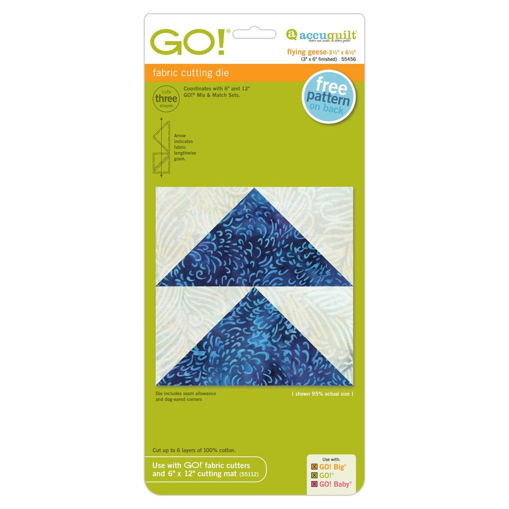GO! Flying Geese-3 1/2" x 6 1/2" (3" x6" Finished)