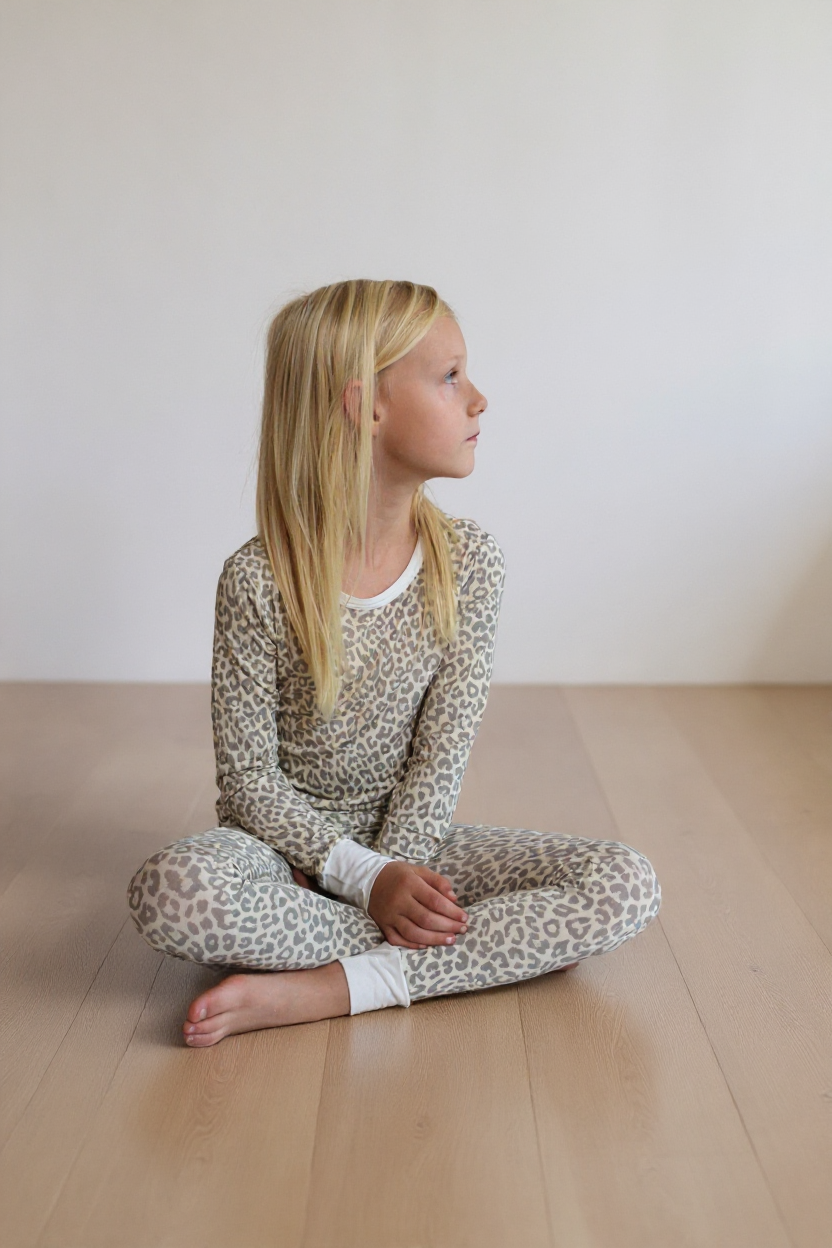 Léopard abricot - Deux pièces