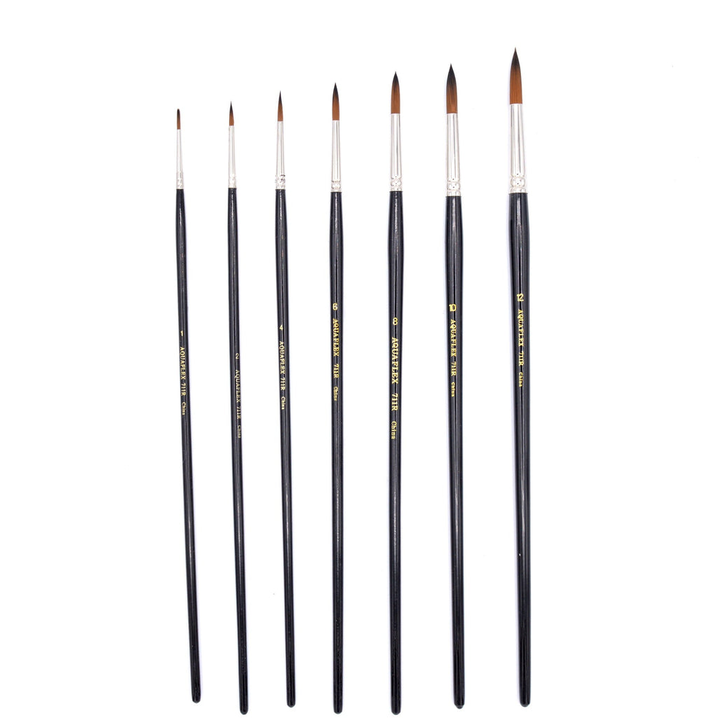 Aquaflex - Brown Synthetic Brush with Long Handle