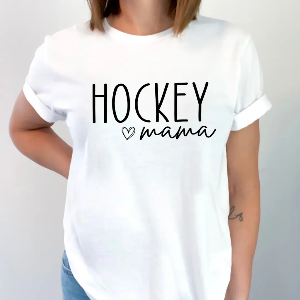 Hockey Mama Shirt, Crewneck Sweatshirt & Hoodie – Rustic Girls