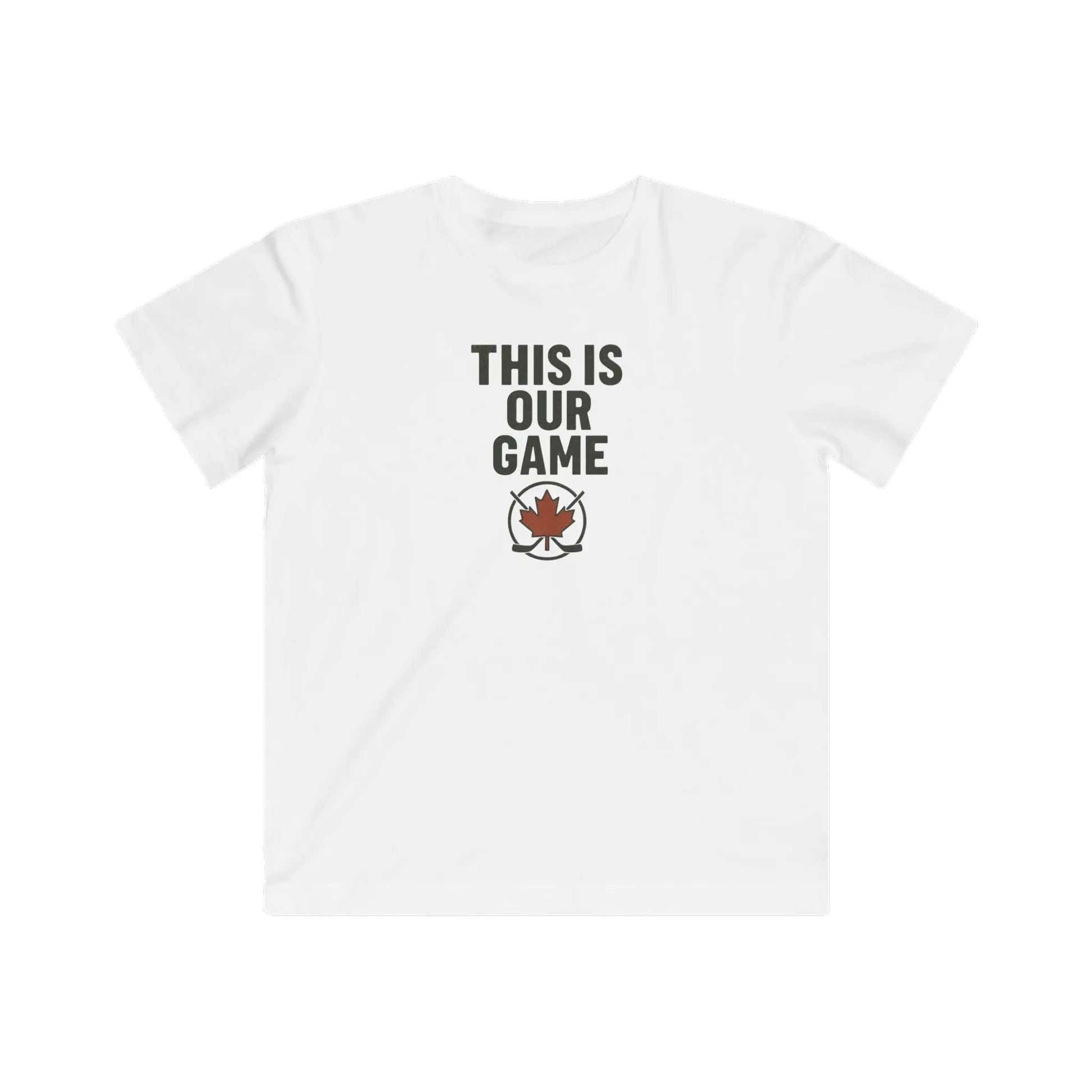 T-shirt jeunesse « This Is Our Game » – T-shirt feuille d’érable canadienne