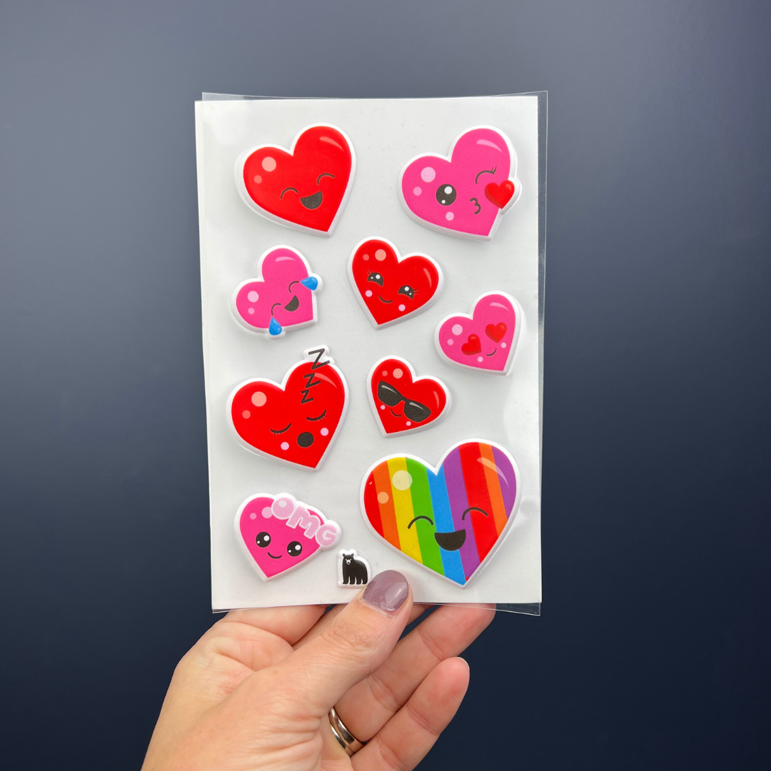 Cute Puffy Hearts